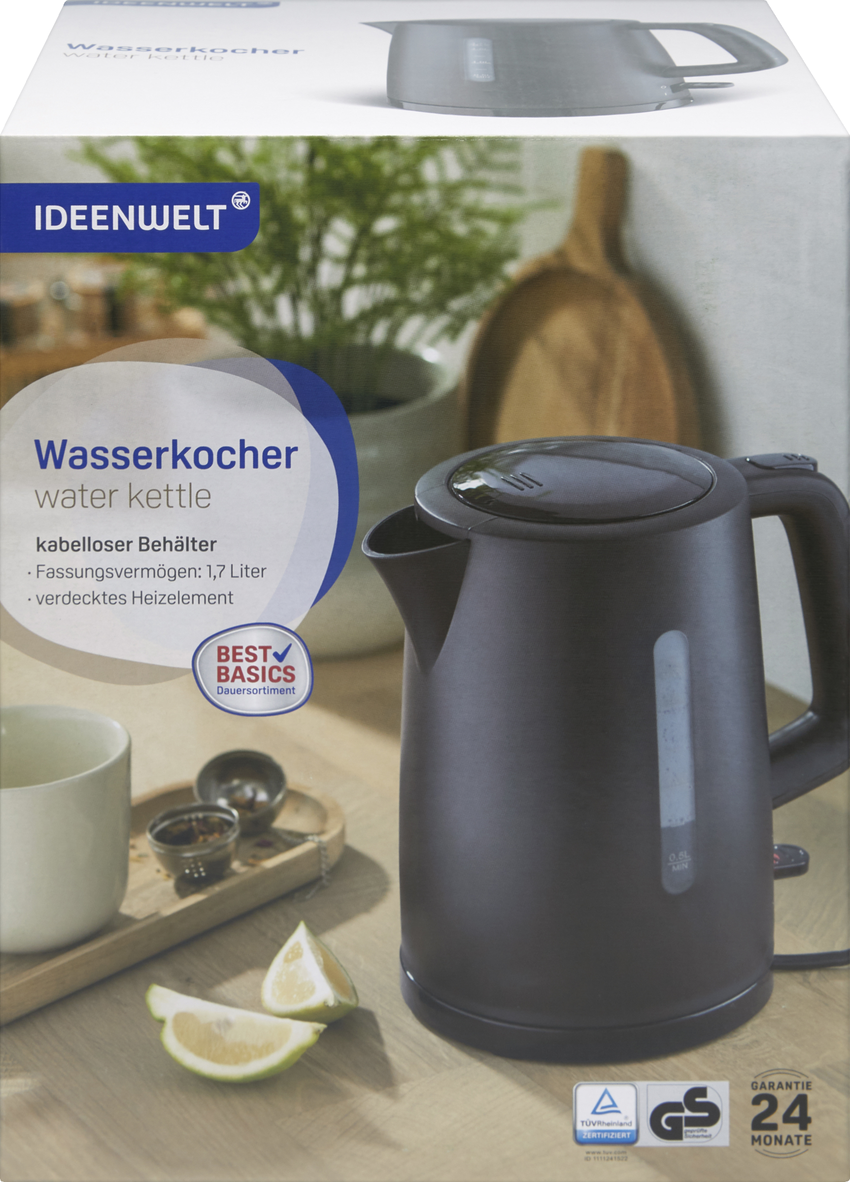 IDEENWELT Best Basics Wasserkocher
