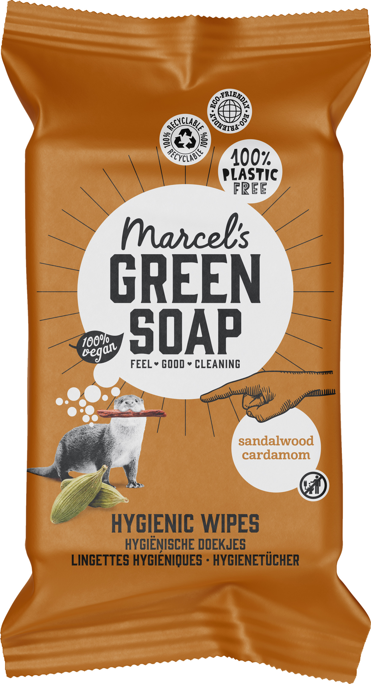 Marcel's Green Soap Reinigungstücher Sandelholz & Kardamom