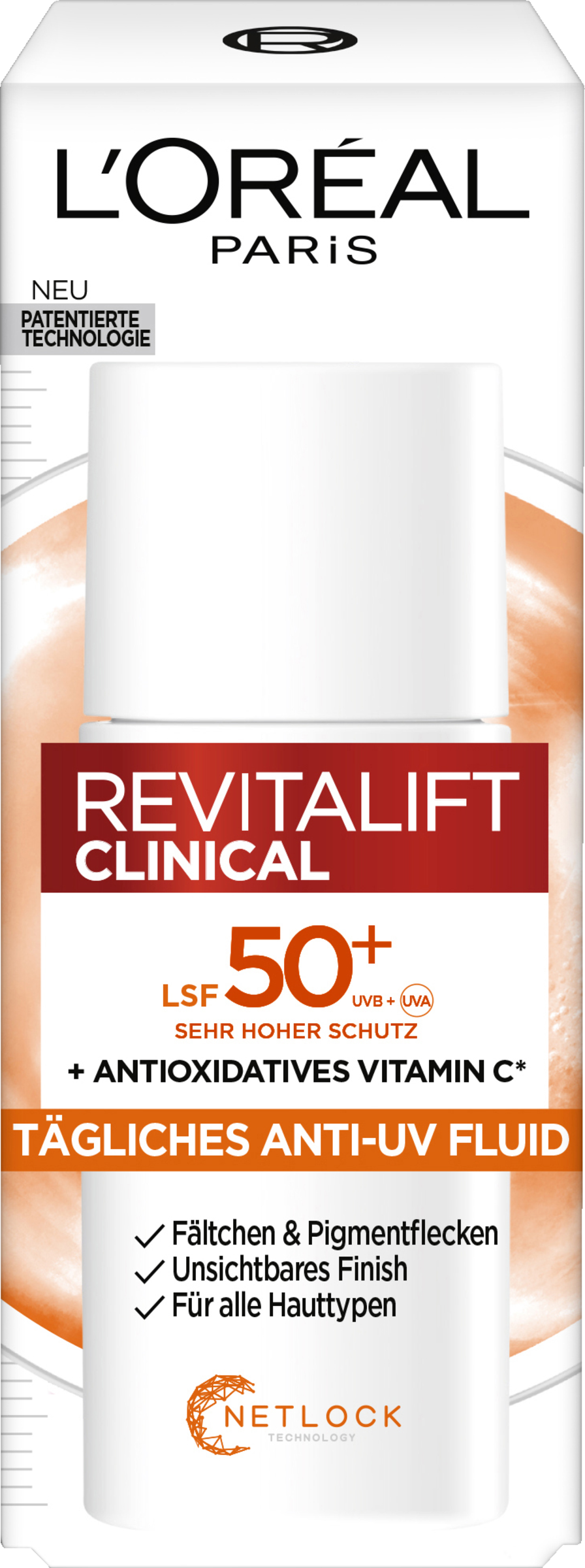 L’Oréal Paris Revitalift Anti-UV Fluid Clinical Vitamin C LSF 50+