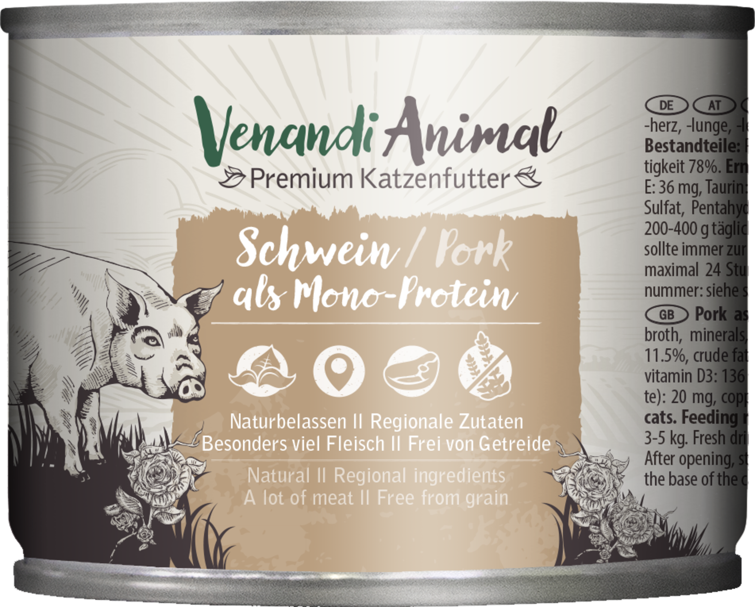 Venandi Animal Schwein als Monoprotein