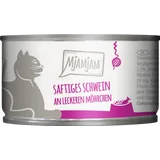 Saftiges Schwein an leckeren Möhrchen