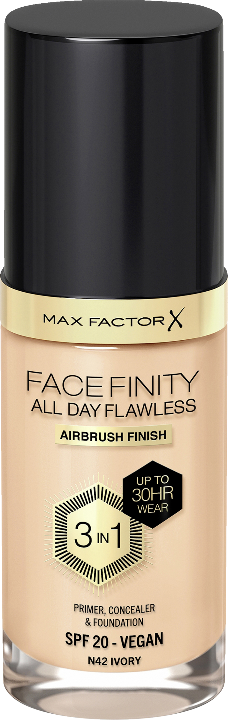 FaceFinity All Day Flawless 3in1 Foundation 42 Ivory