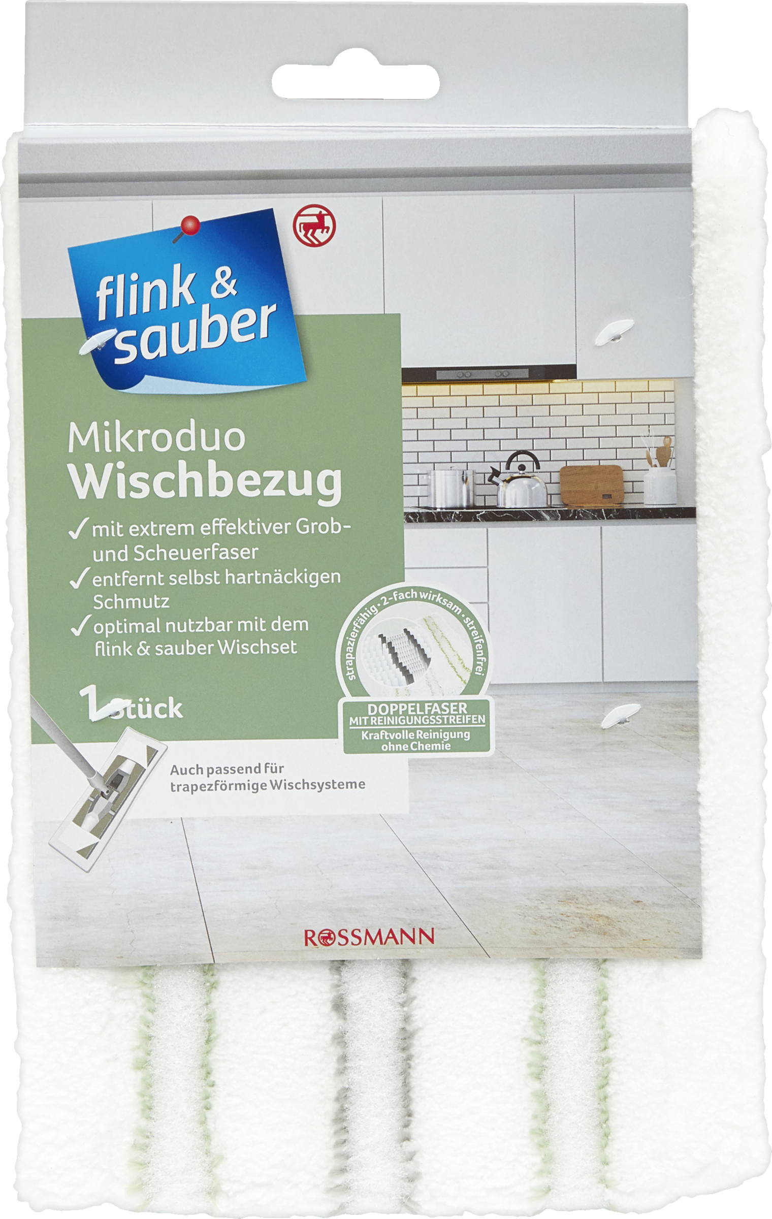 flink & sauber Mikroduo Wischbezug