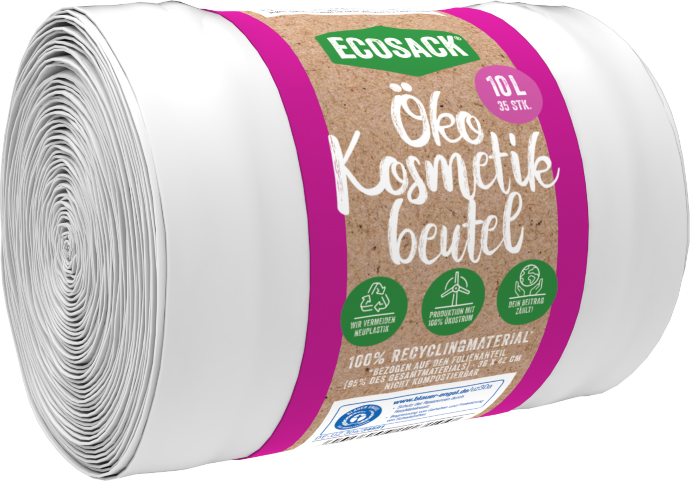 ECOSACK Öko Kosmetikeimerbeutel 10 l