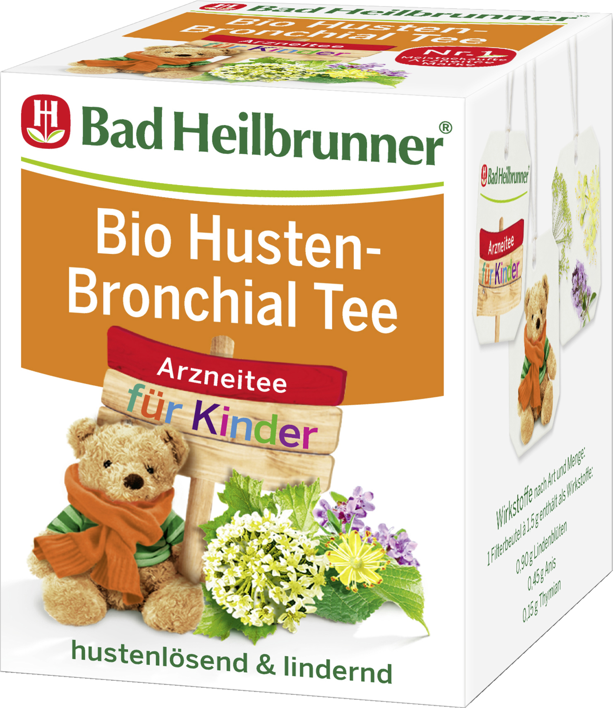 Bad Heilbrunner Husten- & Bronchial Tee für Kinder
