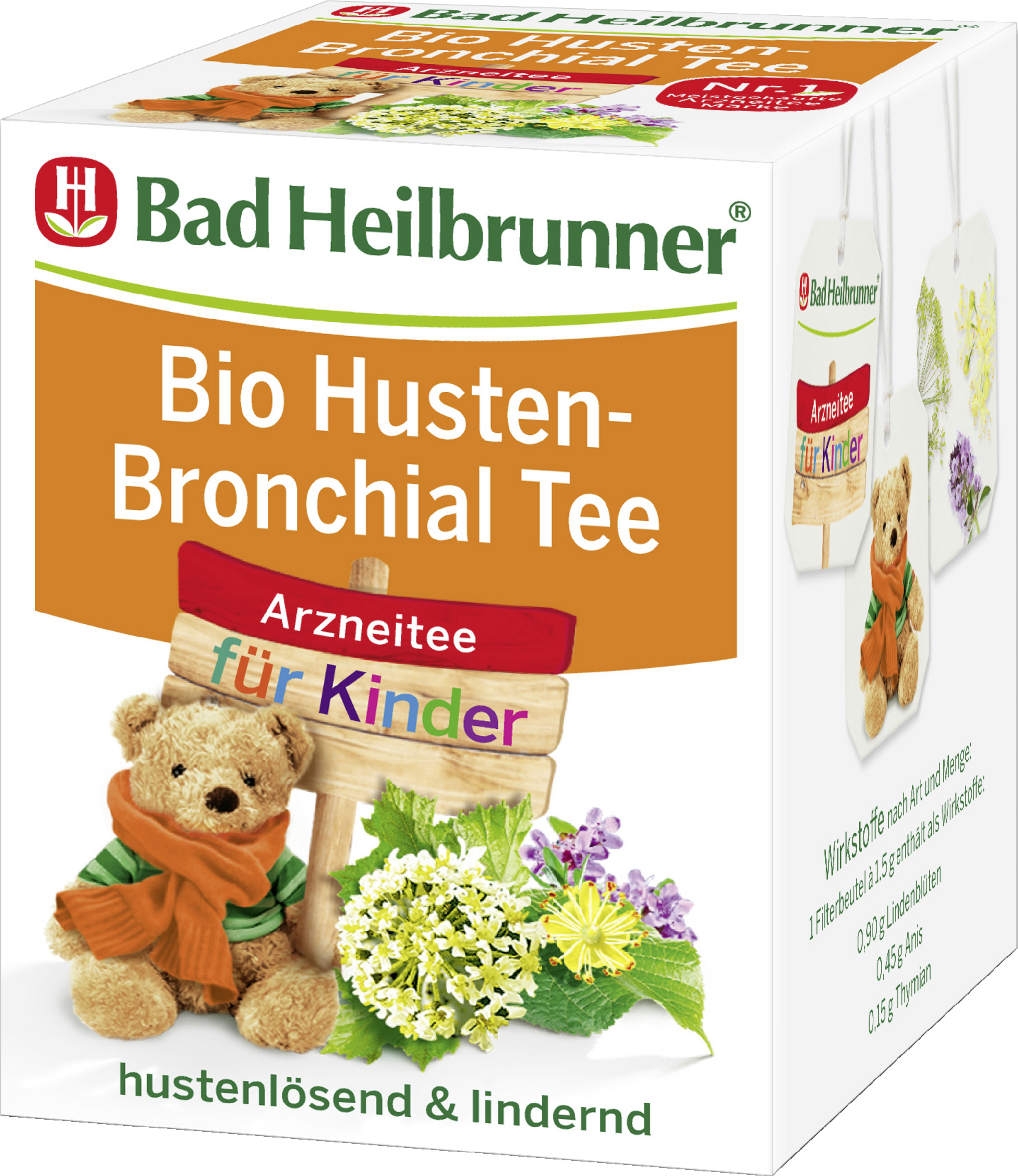 Bad Heilbrunner Husten- & Bronchial Tee für Kinder