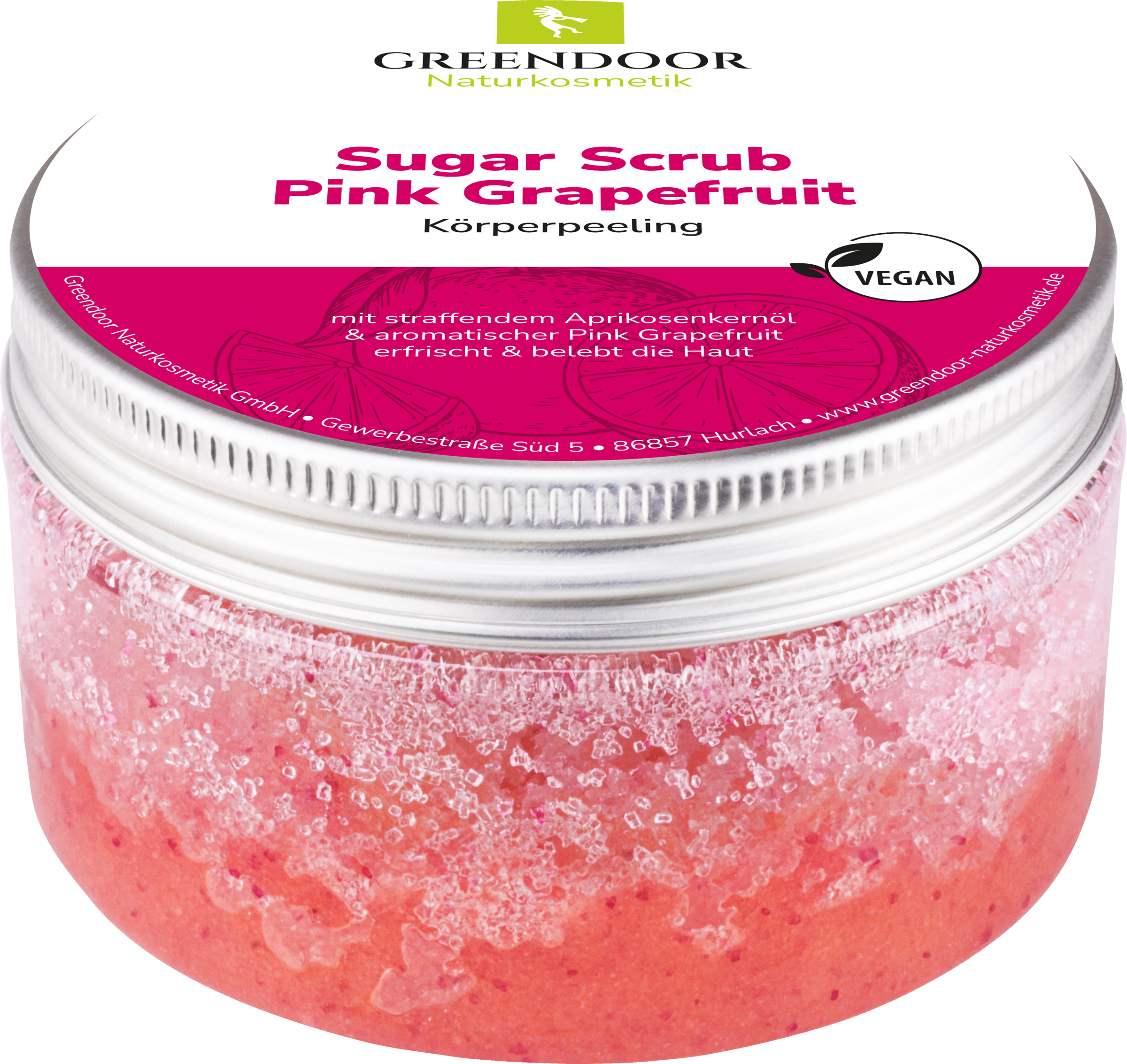 GREENDOOR Sugar Scrub Pink Grapefruit