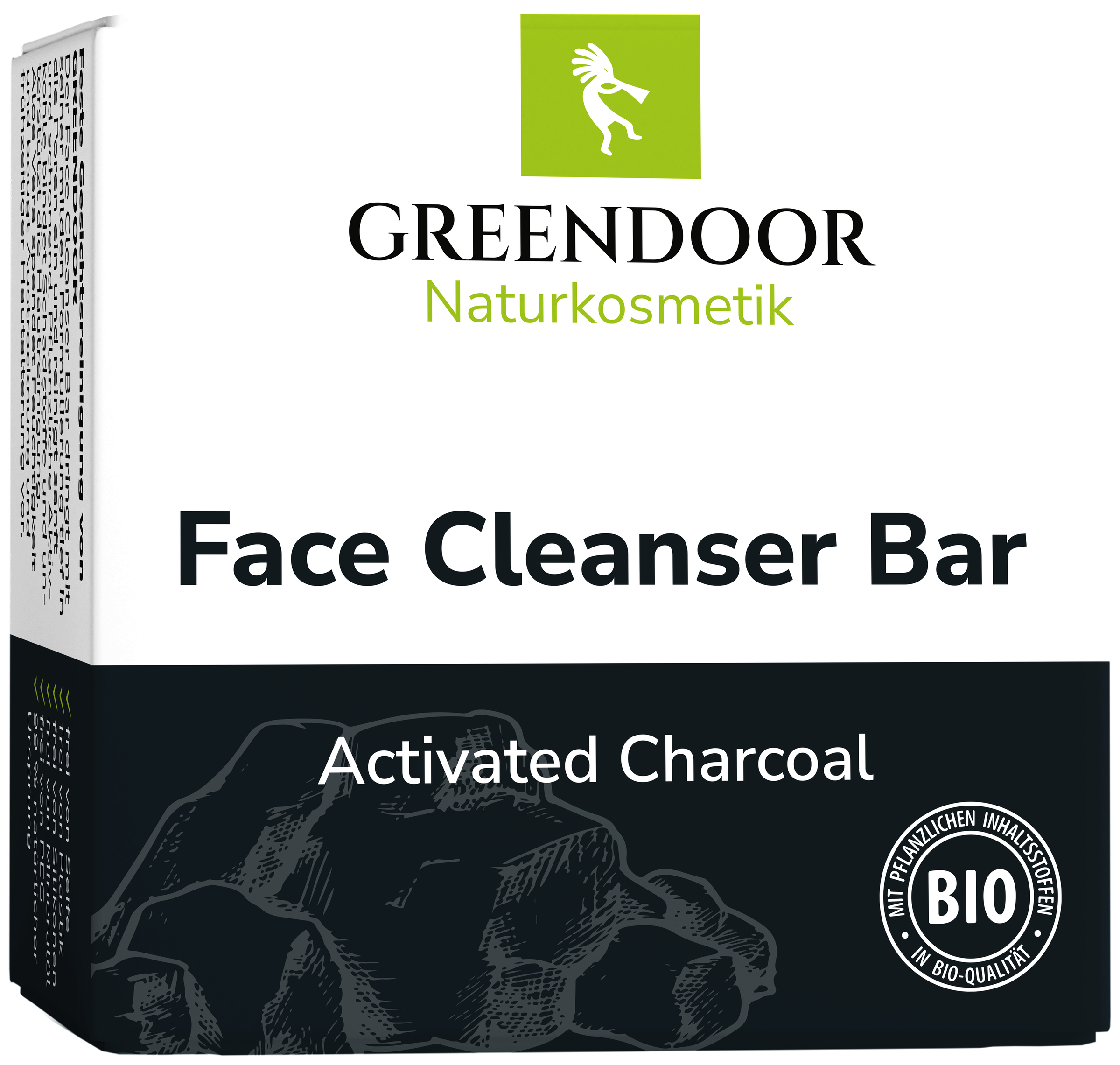 GREENDOOR Face Cleanser Bar Activated Charcoal