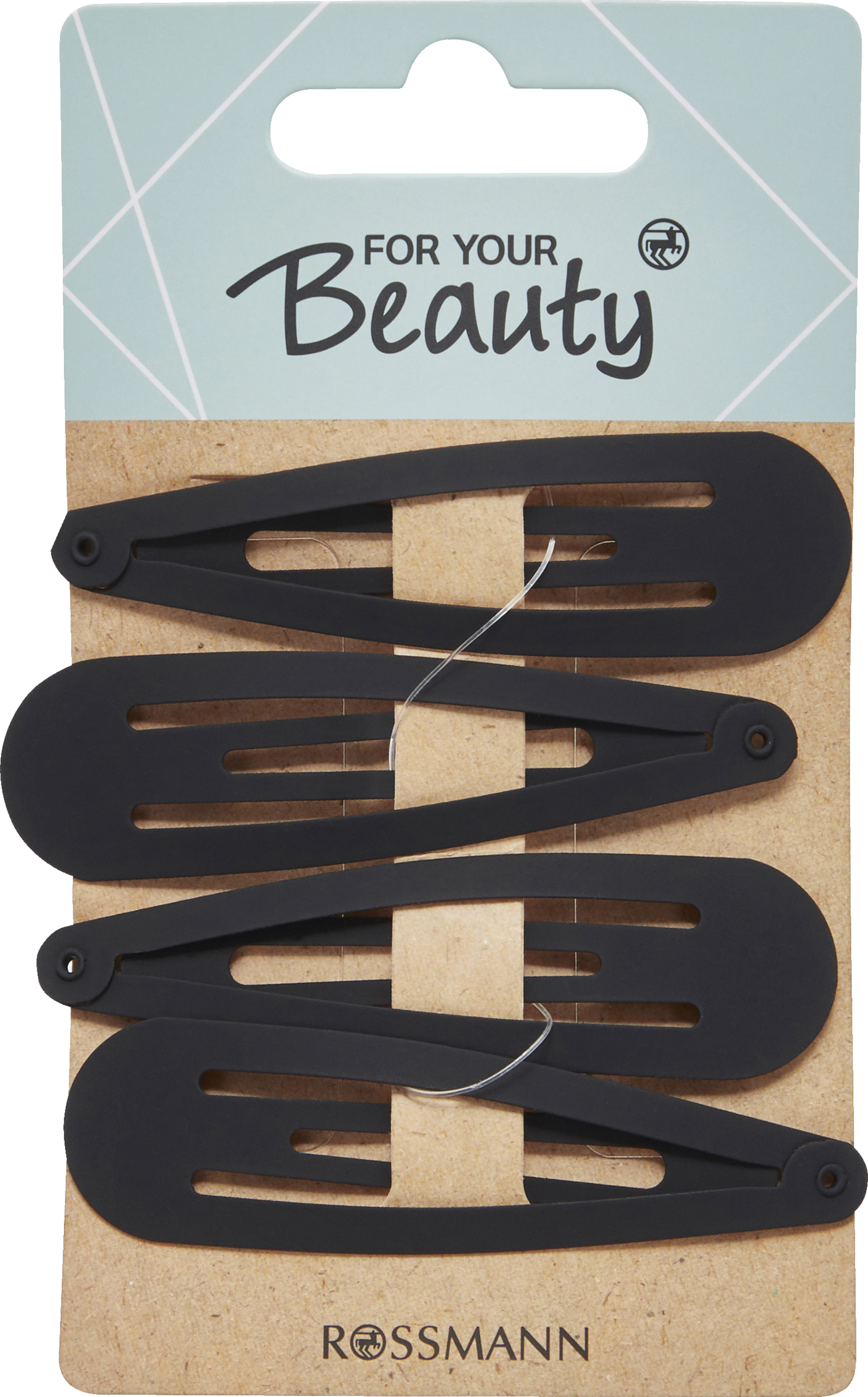 FOR YOUR Beauty 4 Haarspangen Farbe: schwarz