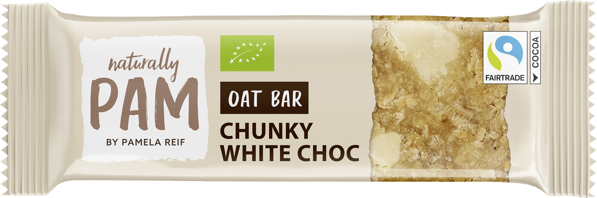Naturally PAM Bio Oat Bar Chunky White Choc
