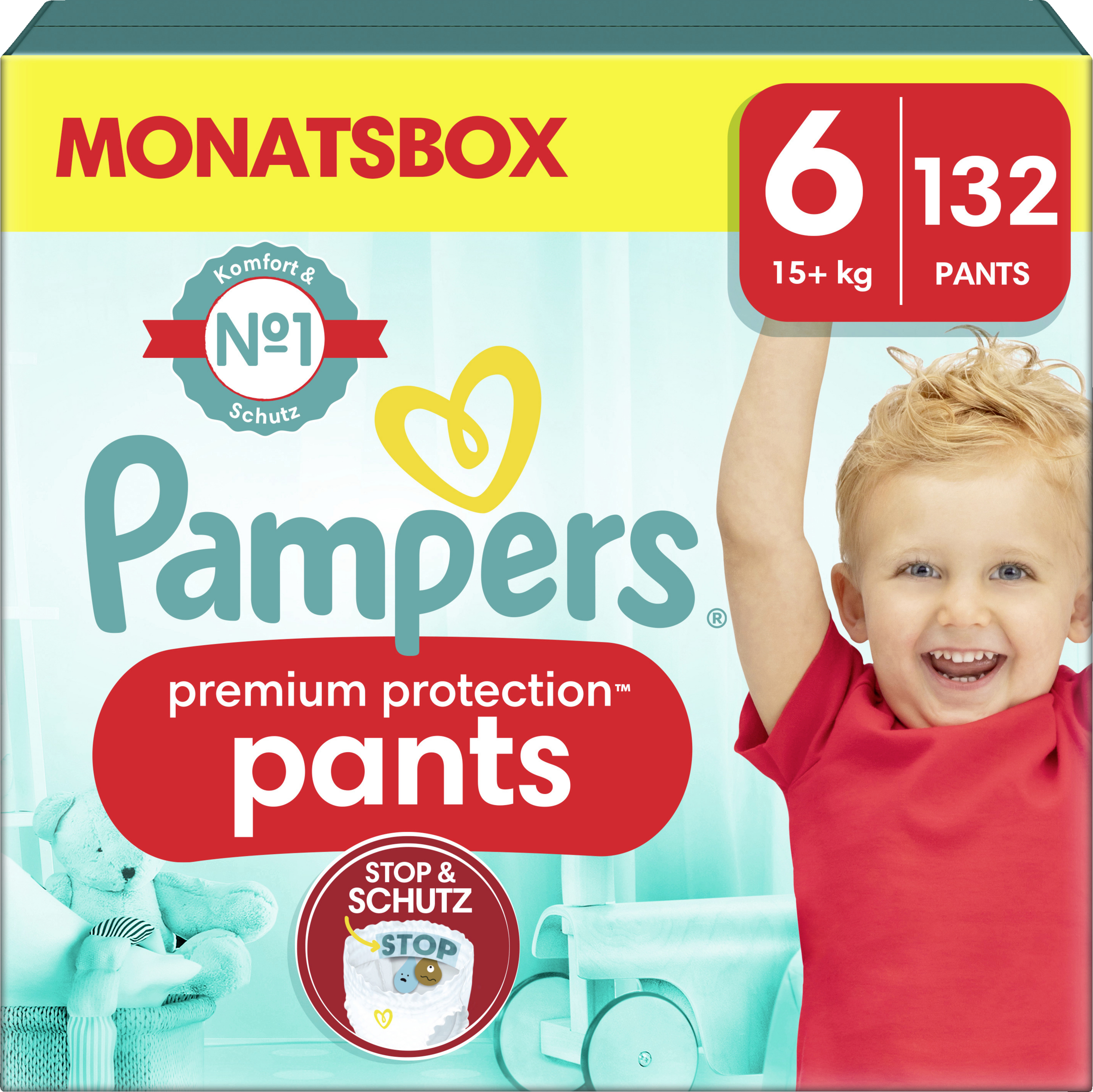 Premium Protection Pants Gr. 6 Extra Large (15+ kg) Monatsbox 132 Stück