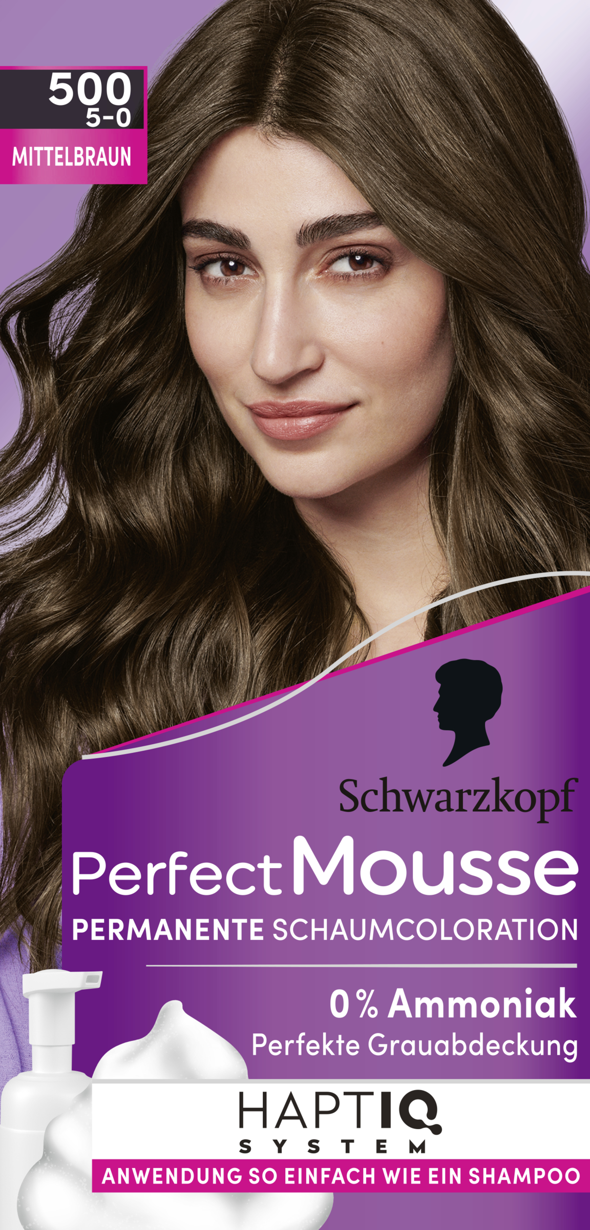 Perfect Mousse Schaumcoloration 500 Mittelbraun