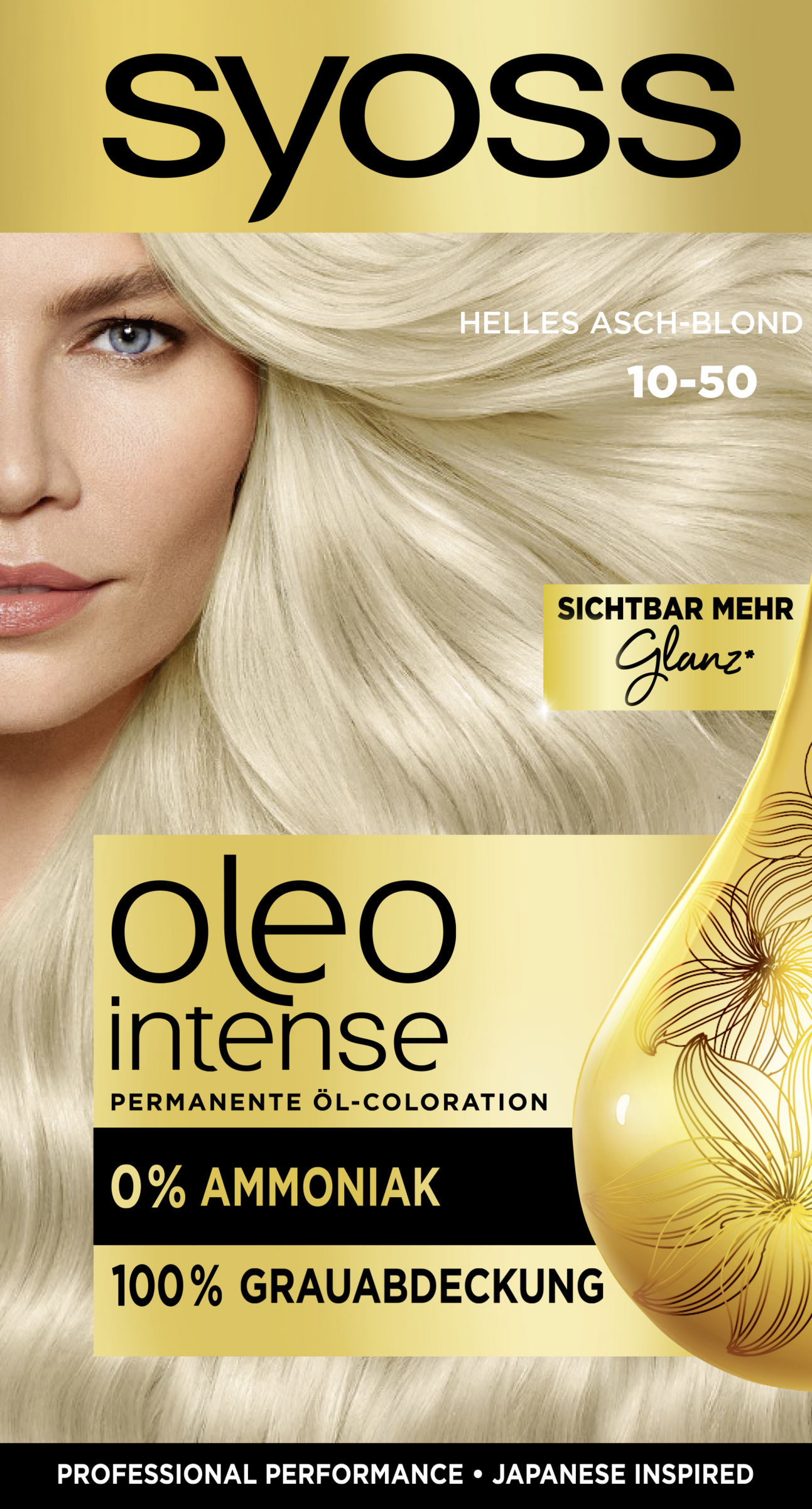 Syoss Professional Performance Oleo Intense Permanente Öl-Coloration 10-50 Helles Asch-Blond