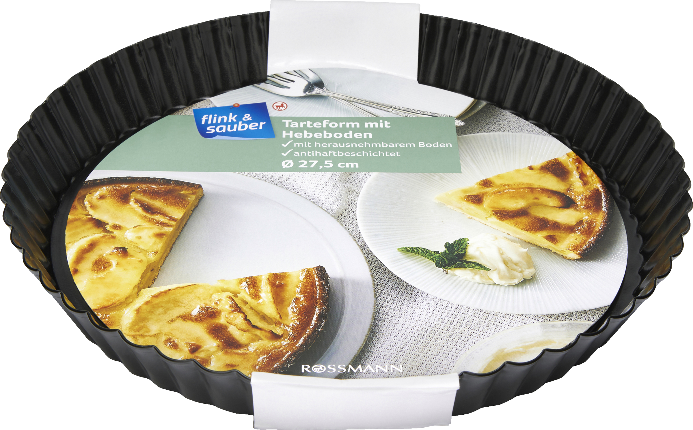 flink & sauber Tarteform mit Hebeboden