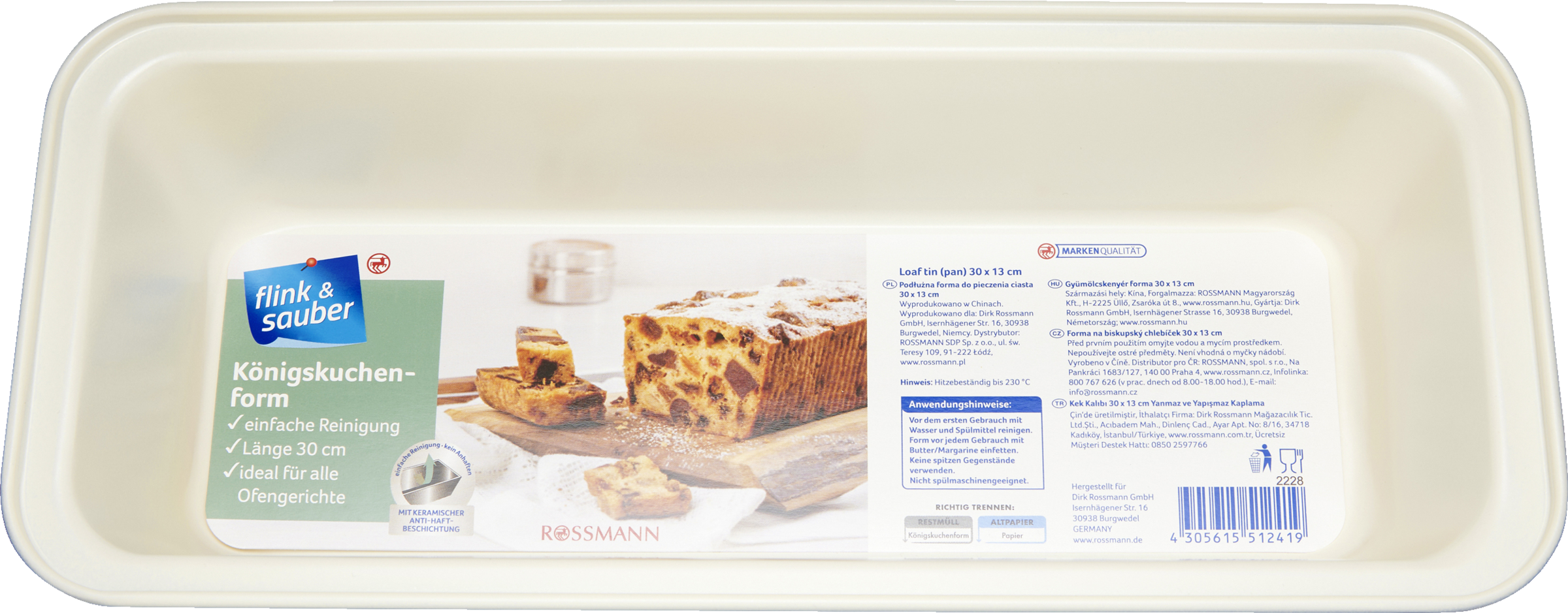 flink & sauber Königskuchenform
