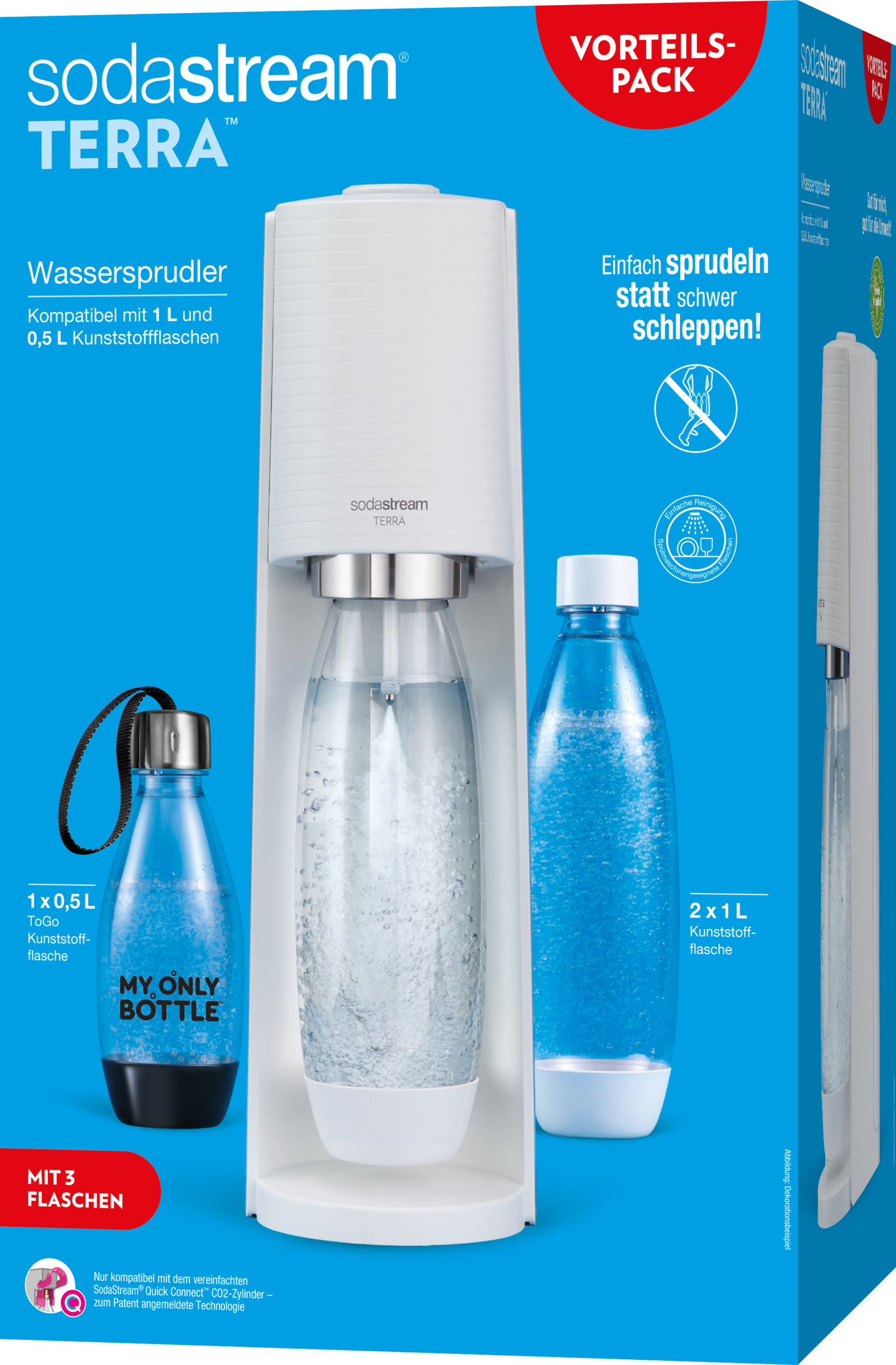 SodaStream Terra Wassersprudler Vorteilspack weiss online kaufen