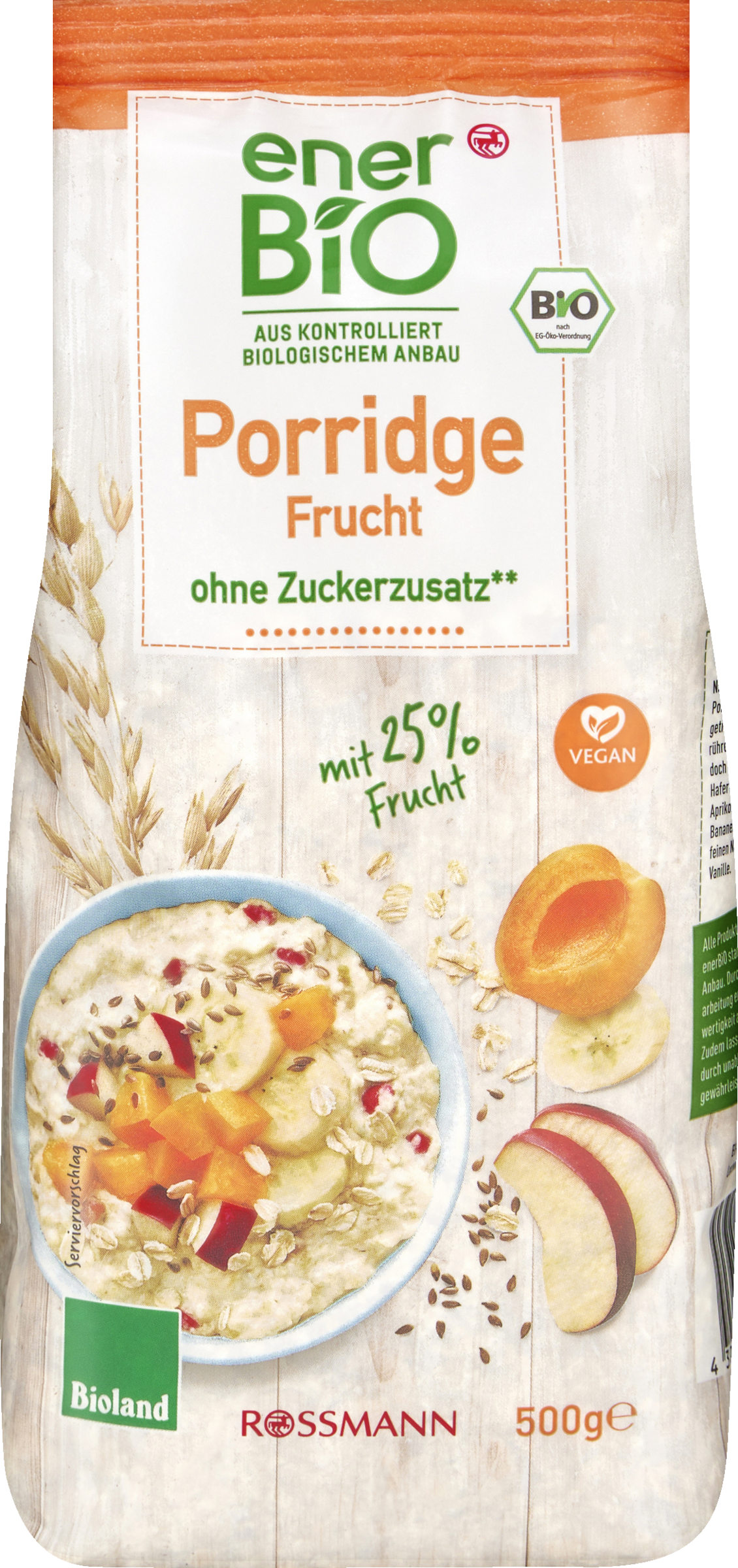 enerBiO Porridge Früchte Bioland