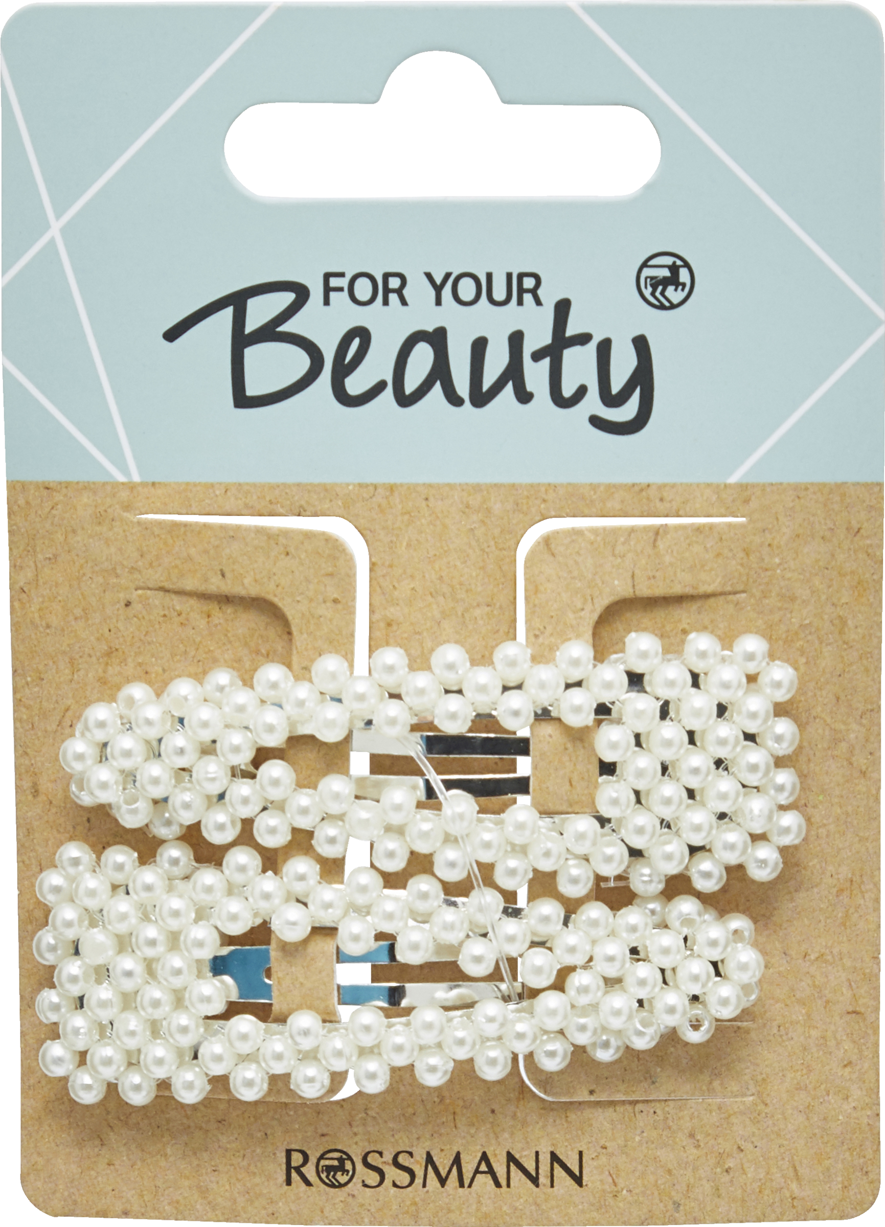 FOR YOUR Beauty 2 Klick-Klacks in 2 verschiedenen Formen mit Perlen überzogen