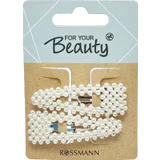 FOR YOUR Beauty 2 Klick-Klacks in 2 verschiedenen Formen mit Perlen überzogen