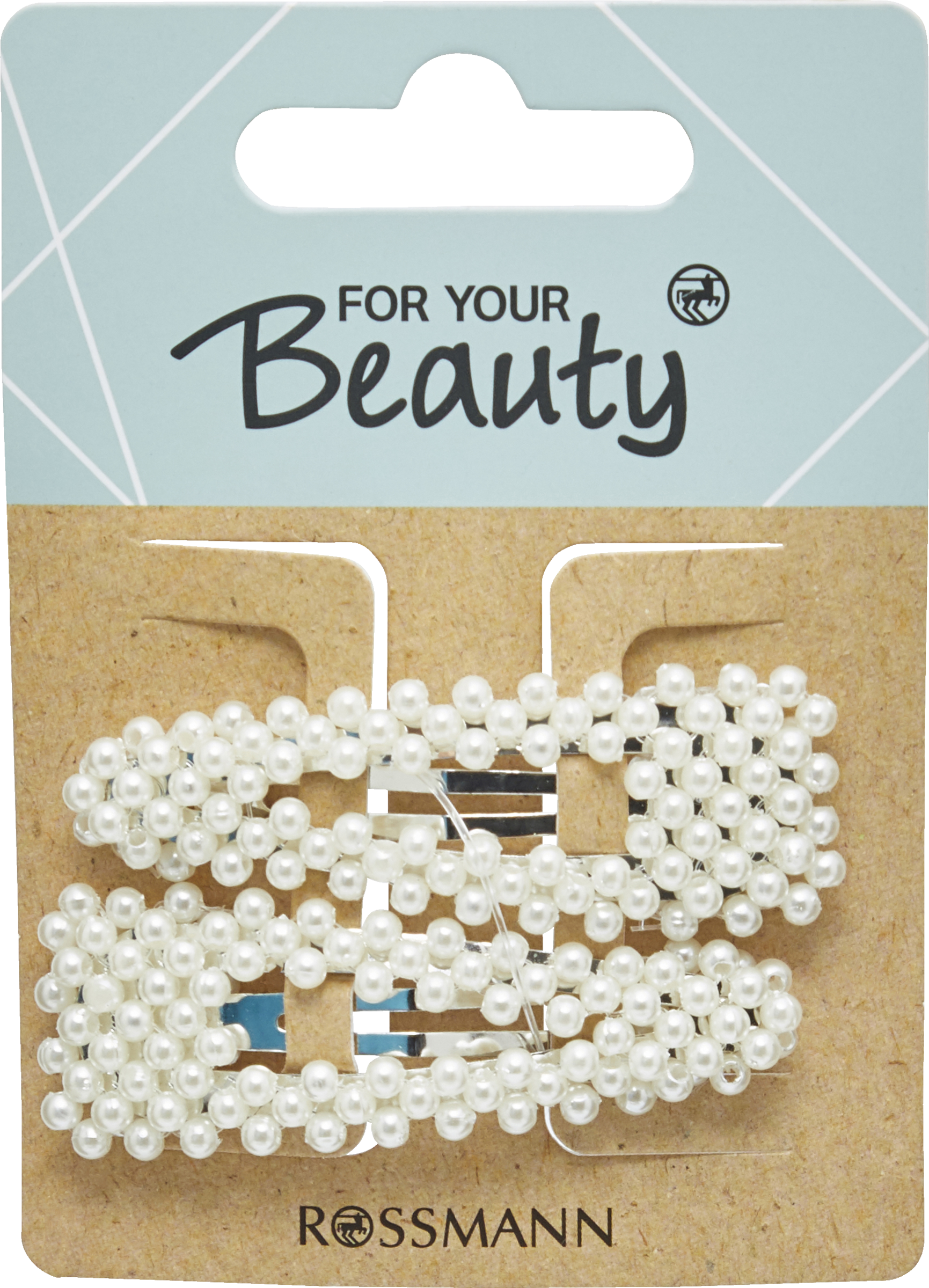 FOR YOUR Beauty 2 Klick-Klacks in 2 verschiedenen Formen mit Perlen überzogen