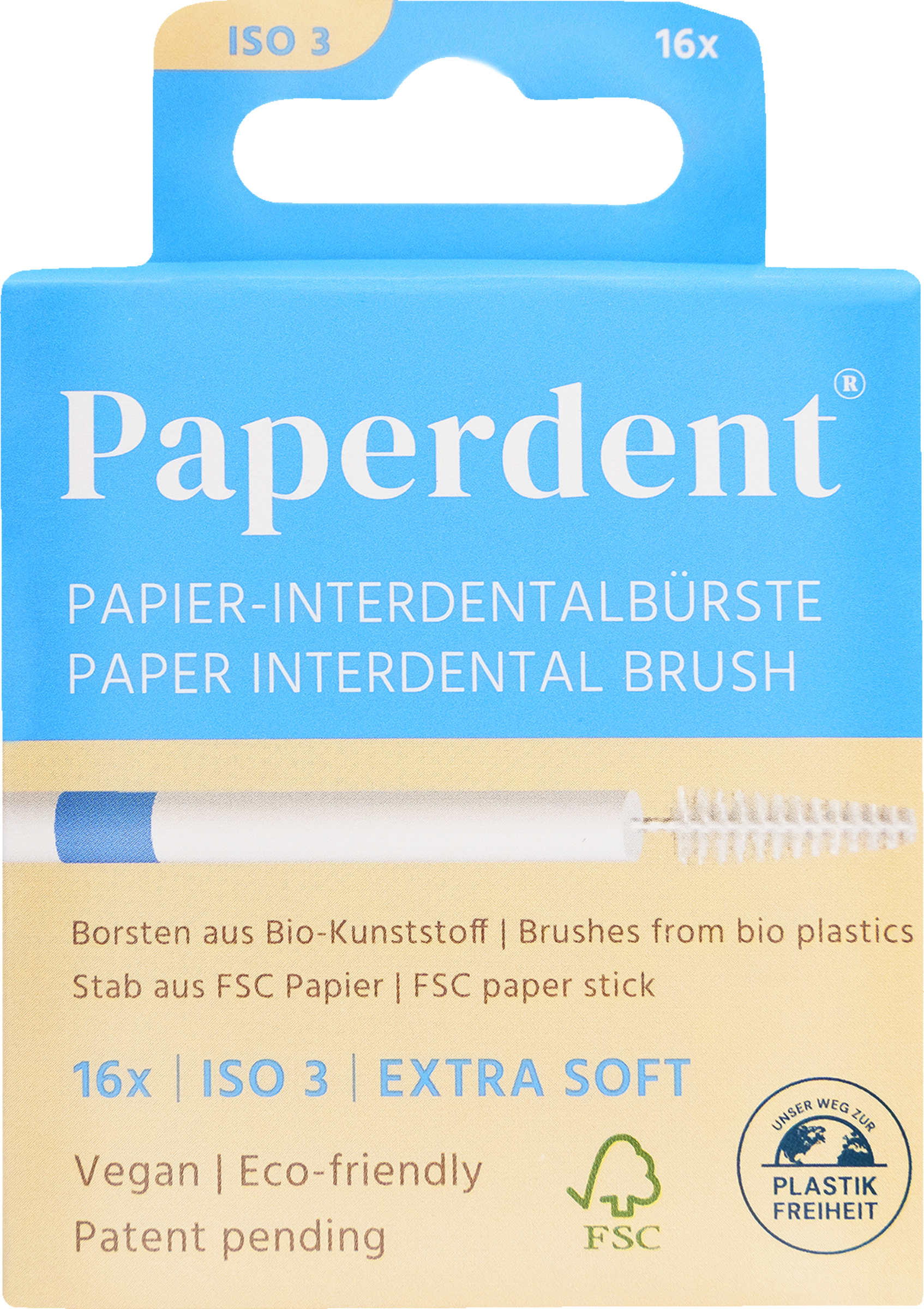 Paperdent Papier-Interdentalbürste - ISO 3