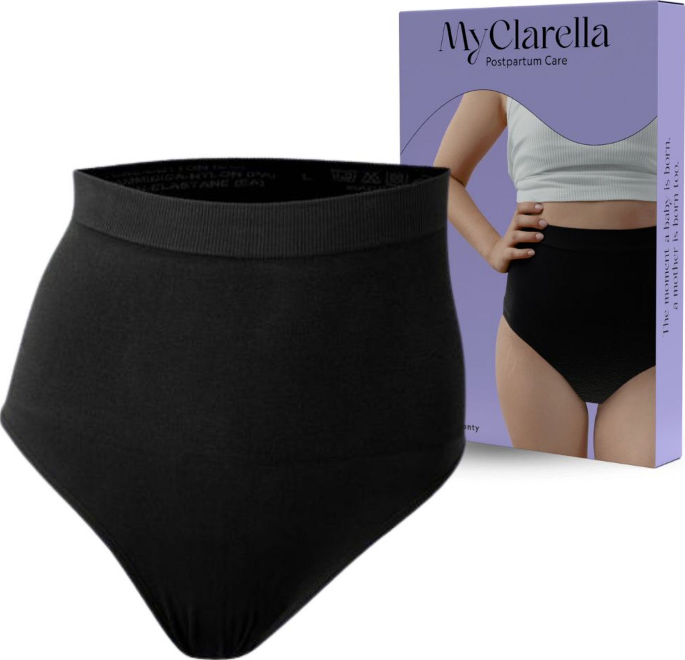 MyClarella Wochenbett-Unterwäsche The Support Panty schwarz Gr. M