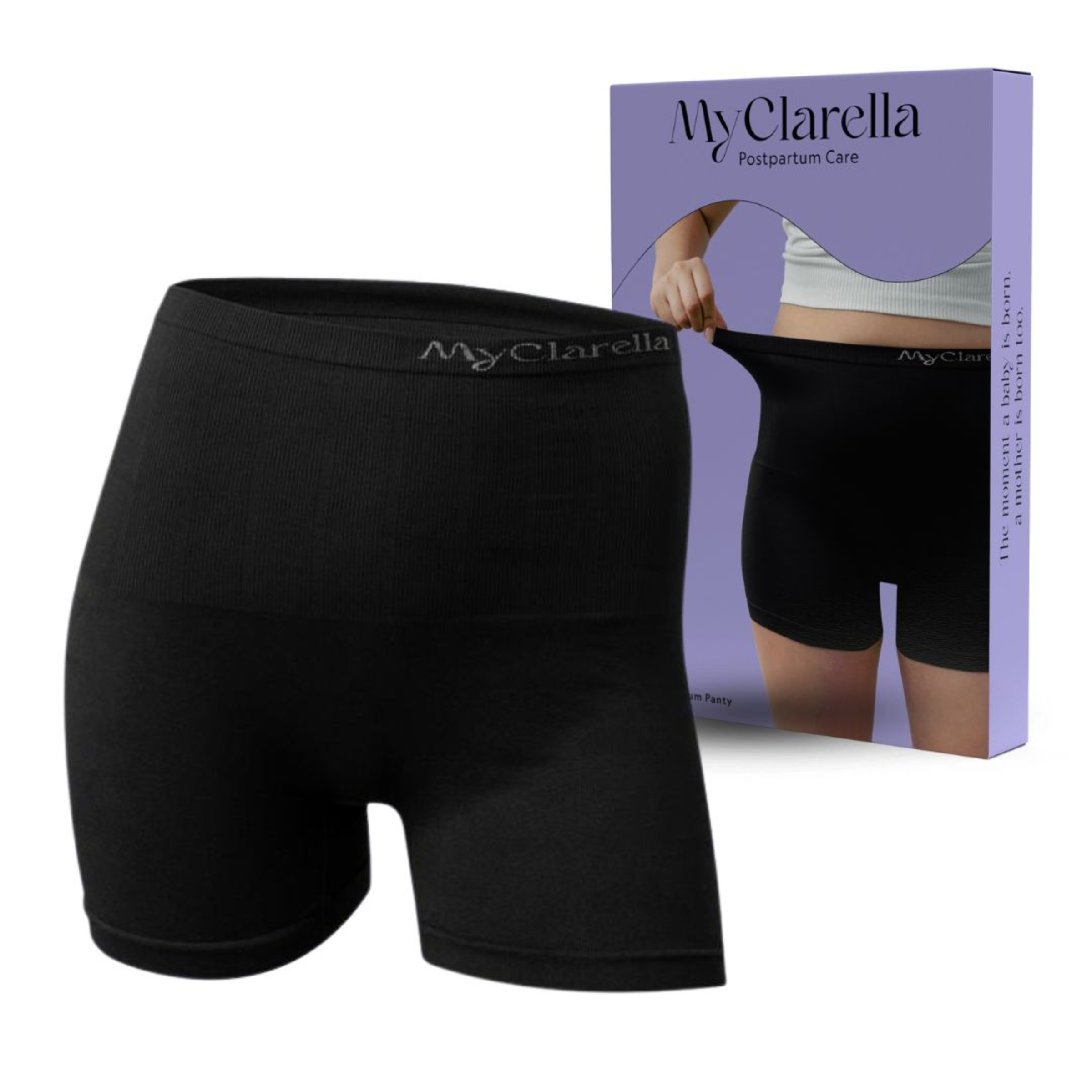 MyClarella Wochenbett-Unterwäsche Postpartum Panty schwarz Gr. XL