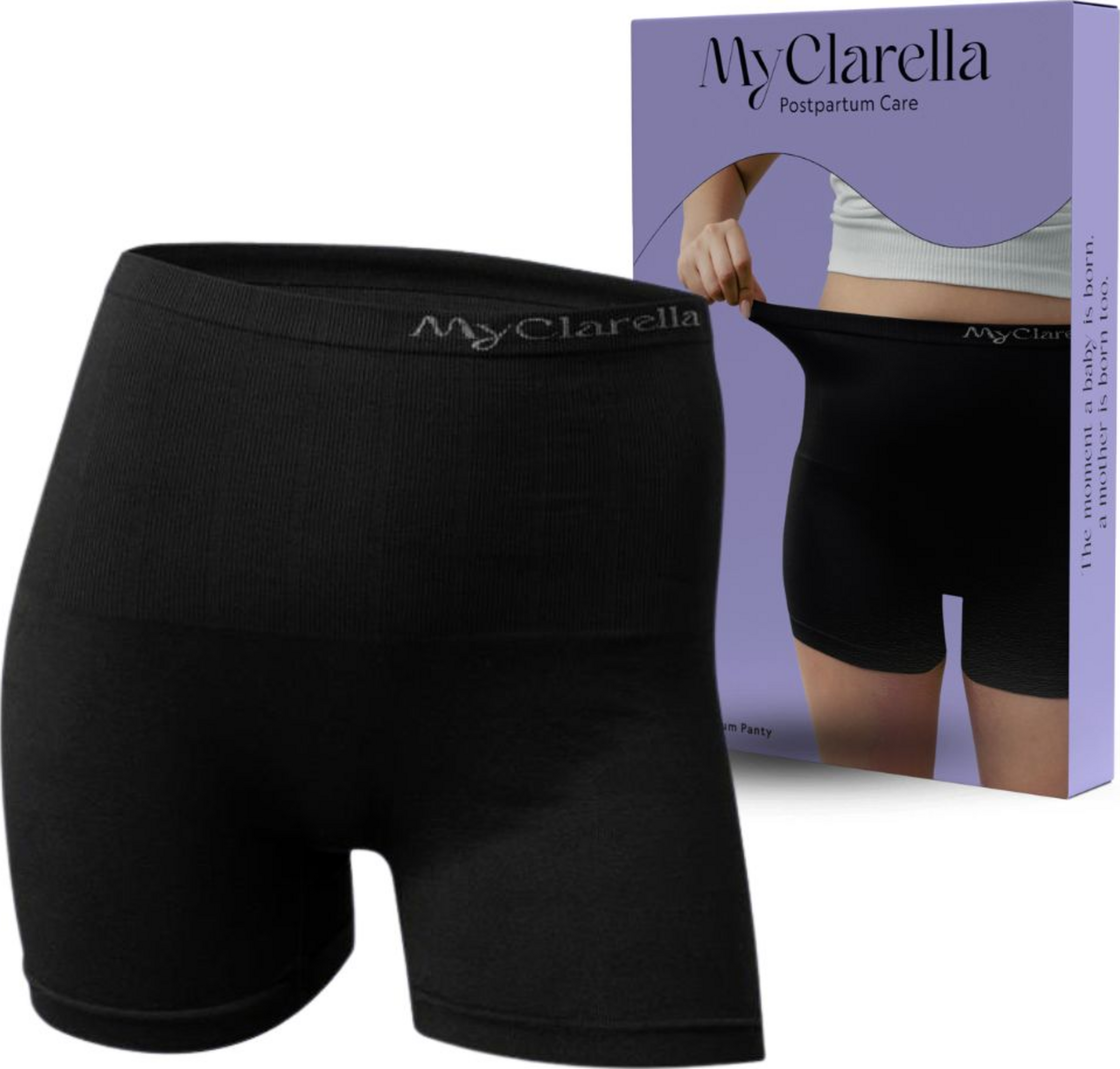MyClarella Wochenbett-Unterwäsche Postpartum Panty schwarz Gr. XXXL