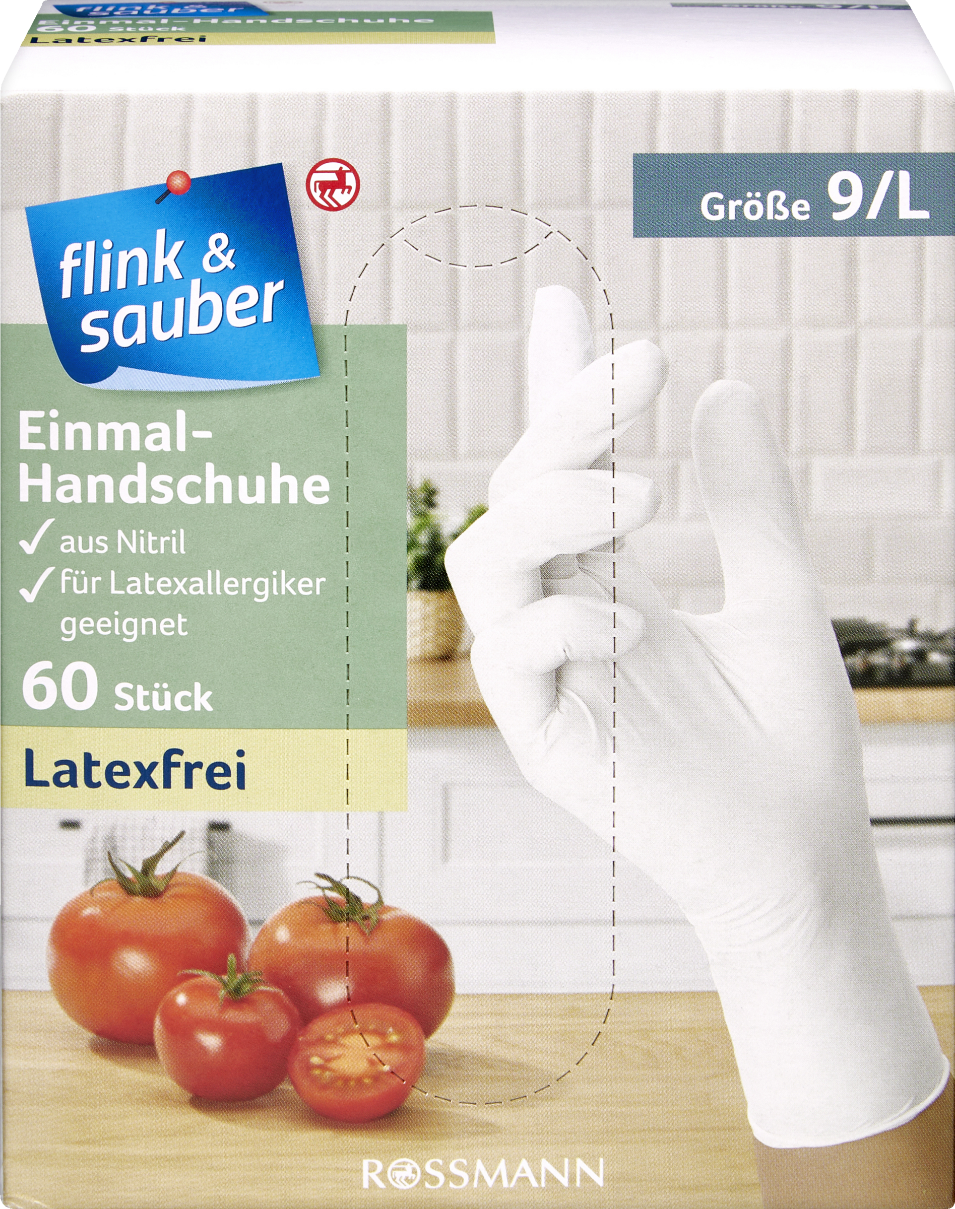 flink & sauber Einmal-Handschuhe Nitril Gr. L