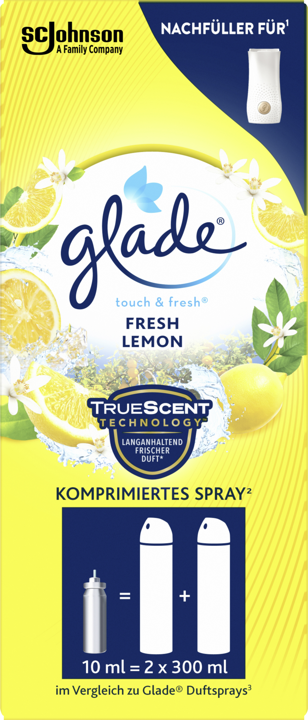 Touch & Fresh Minispray Nachfüller Fresh Lemon