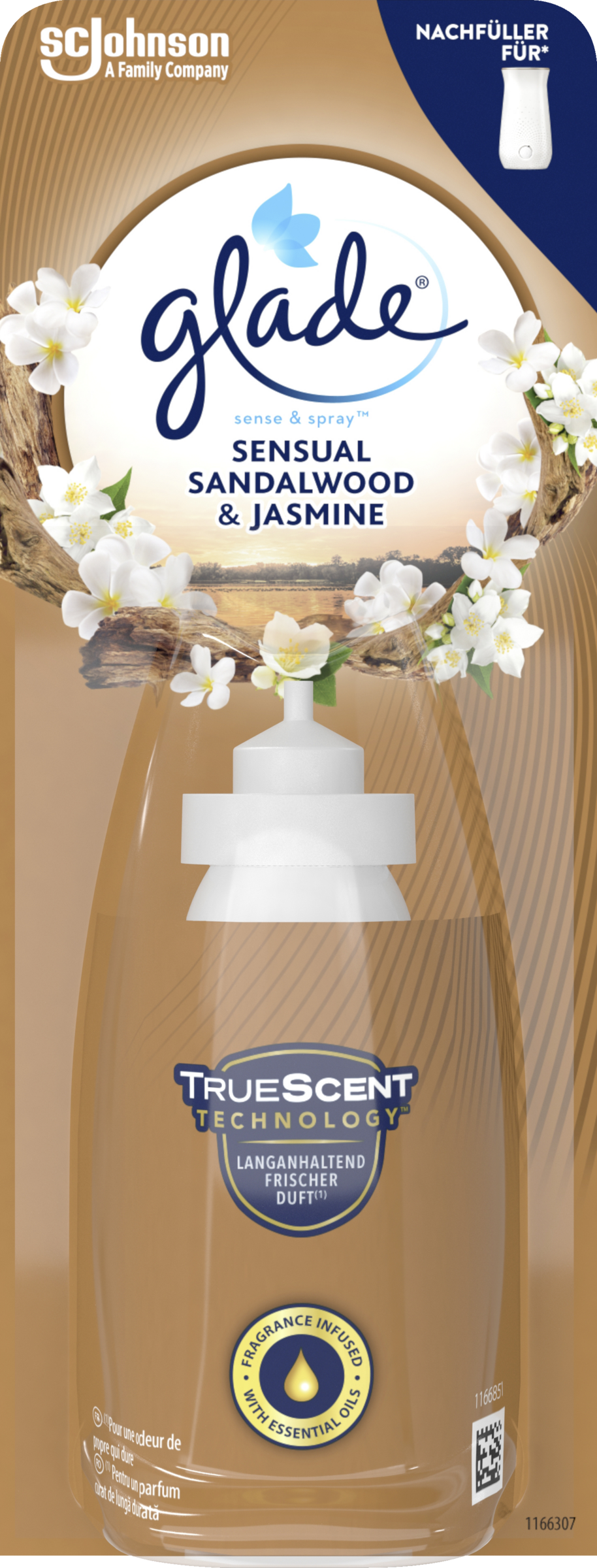 Glade Sense & Spray Nachfüller Sensual Sandalwood & Jasmine