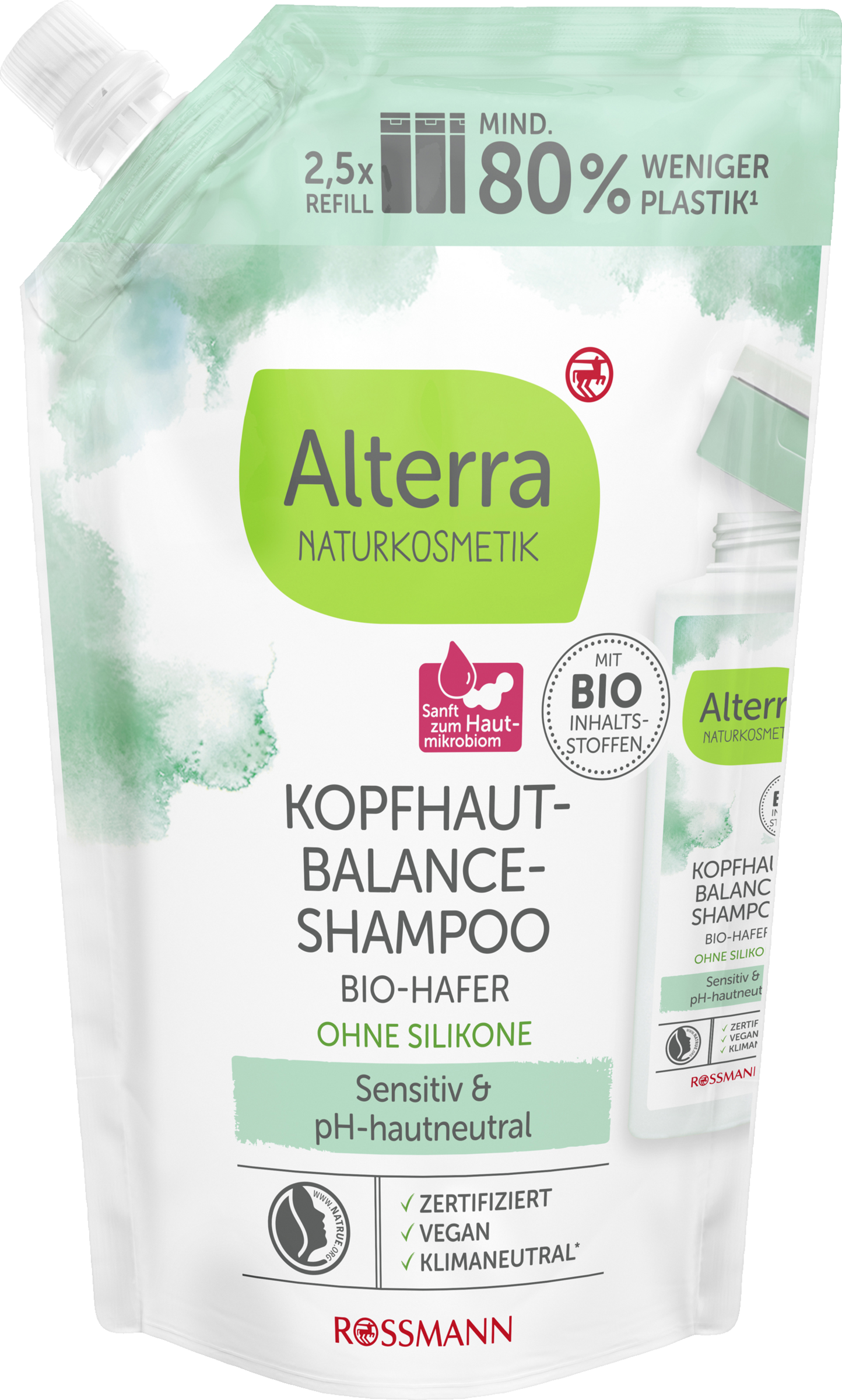 Alterra NATURKOSMETIK Kopfhaut-Balance Shampoo Nachfüllbeutel