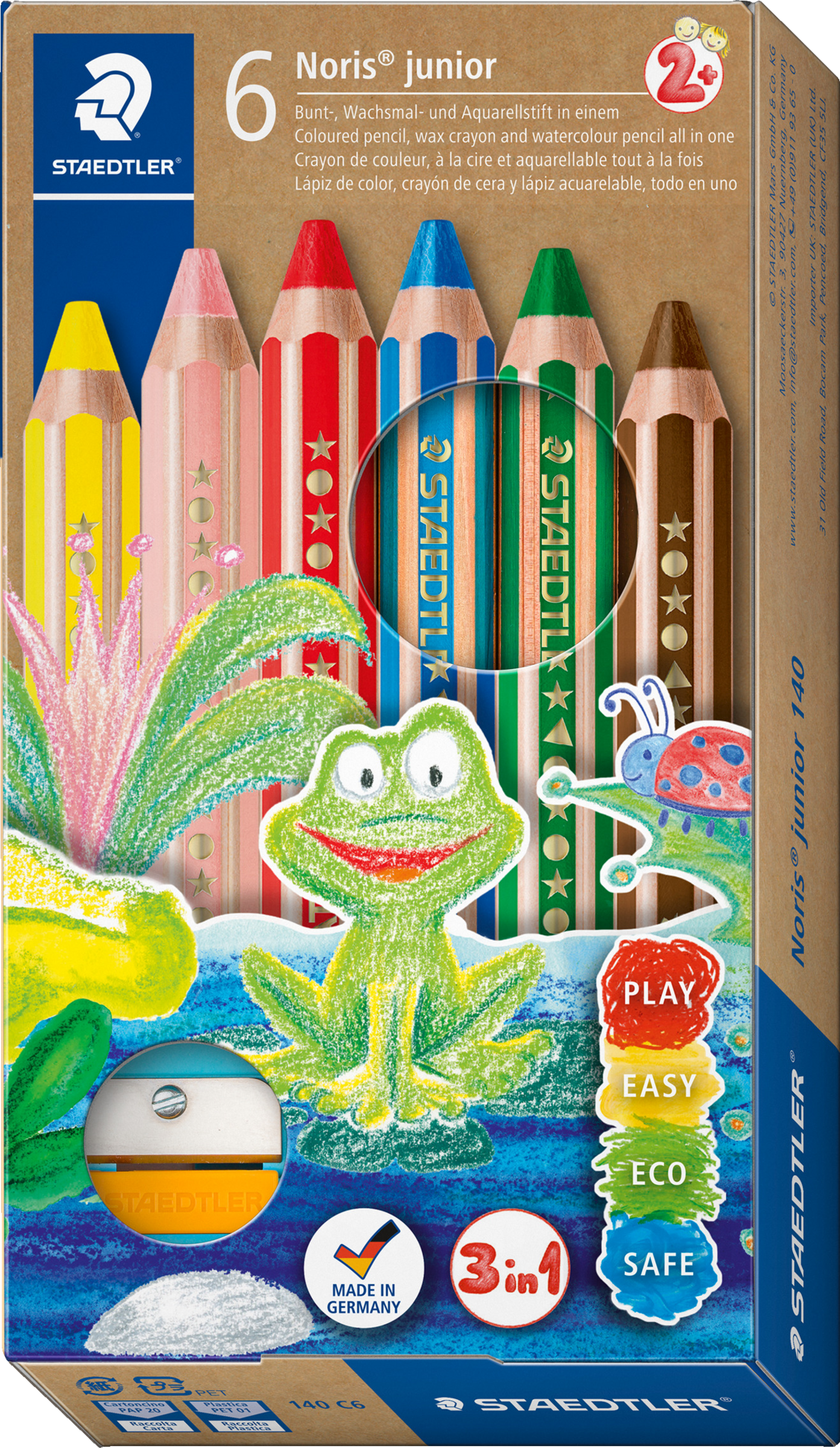 Staedtler Noris junior Buntstifte 6er