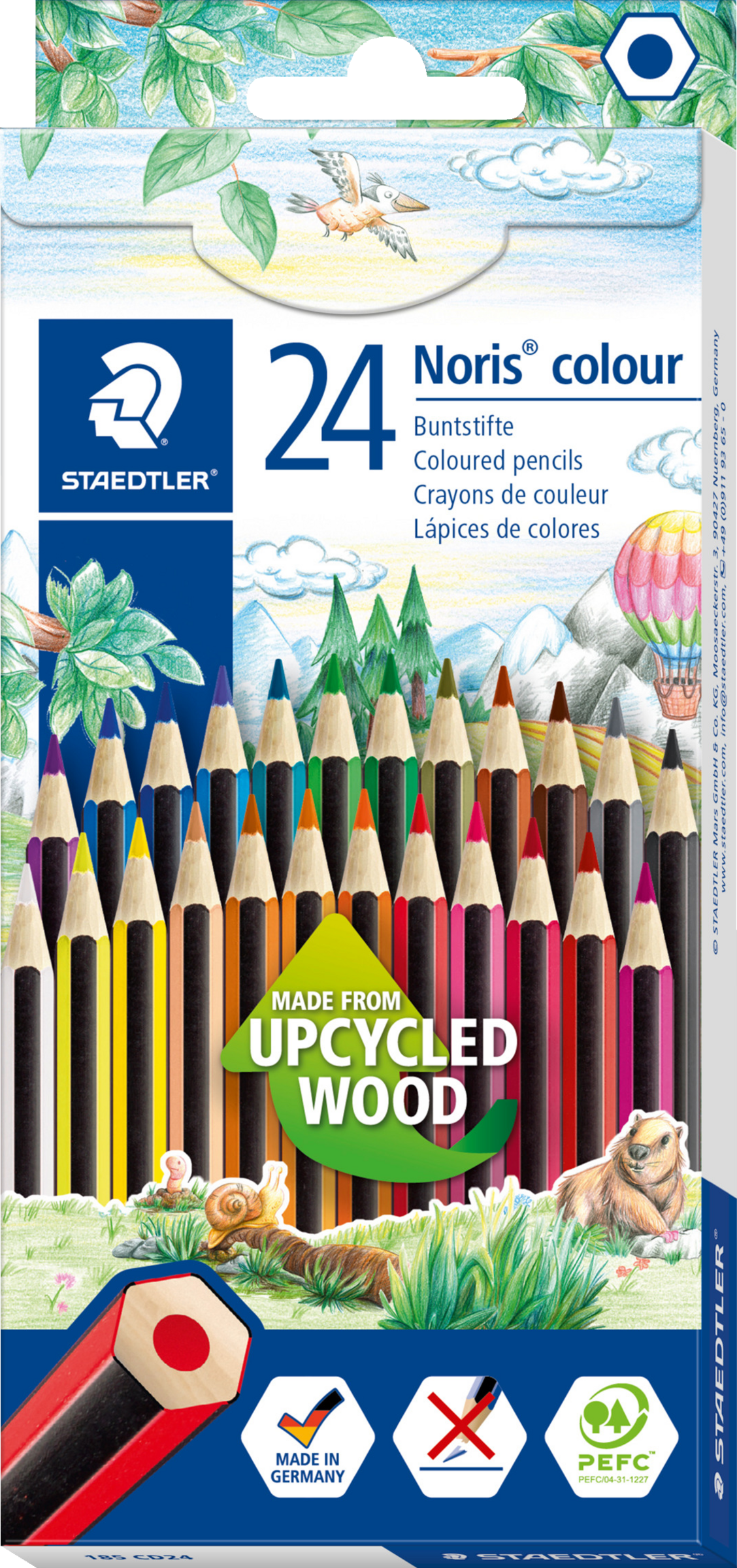 Staedtler 24er Pack Noris colour Buntstifte