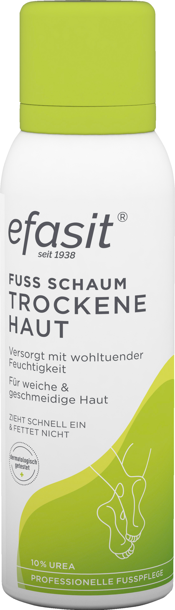Efasit Fuß Schaum Trockene Haut