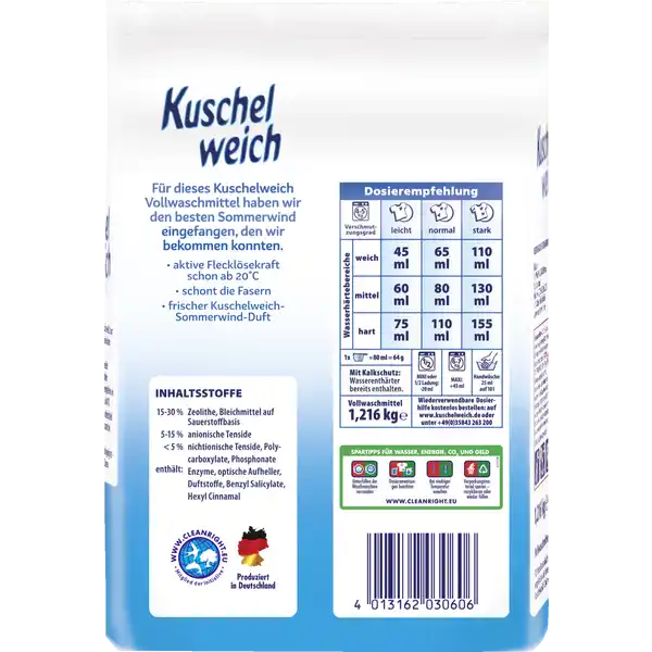 Vollwaschmittel Sommerwind Pulver 19WL