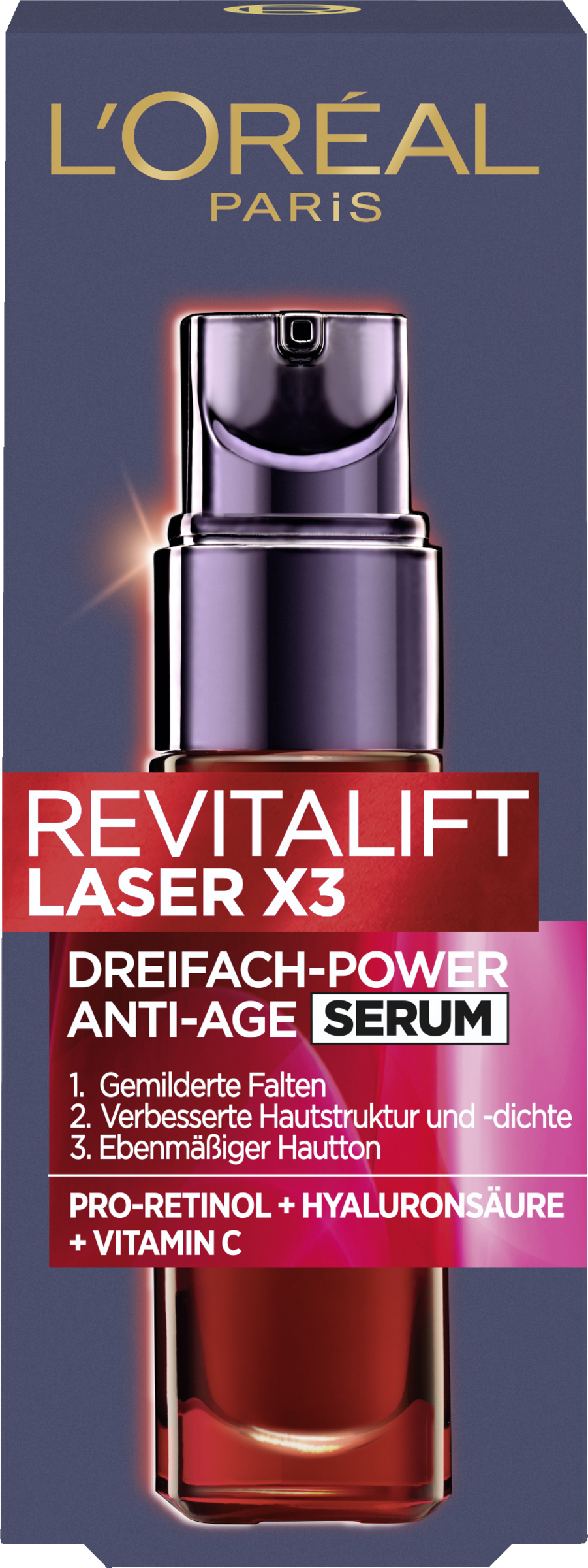 L’Oréal Paris Revitalift Anti-Age Serum Laser X3 Dreifach-Power