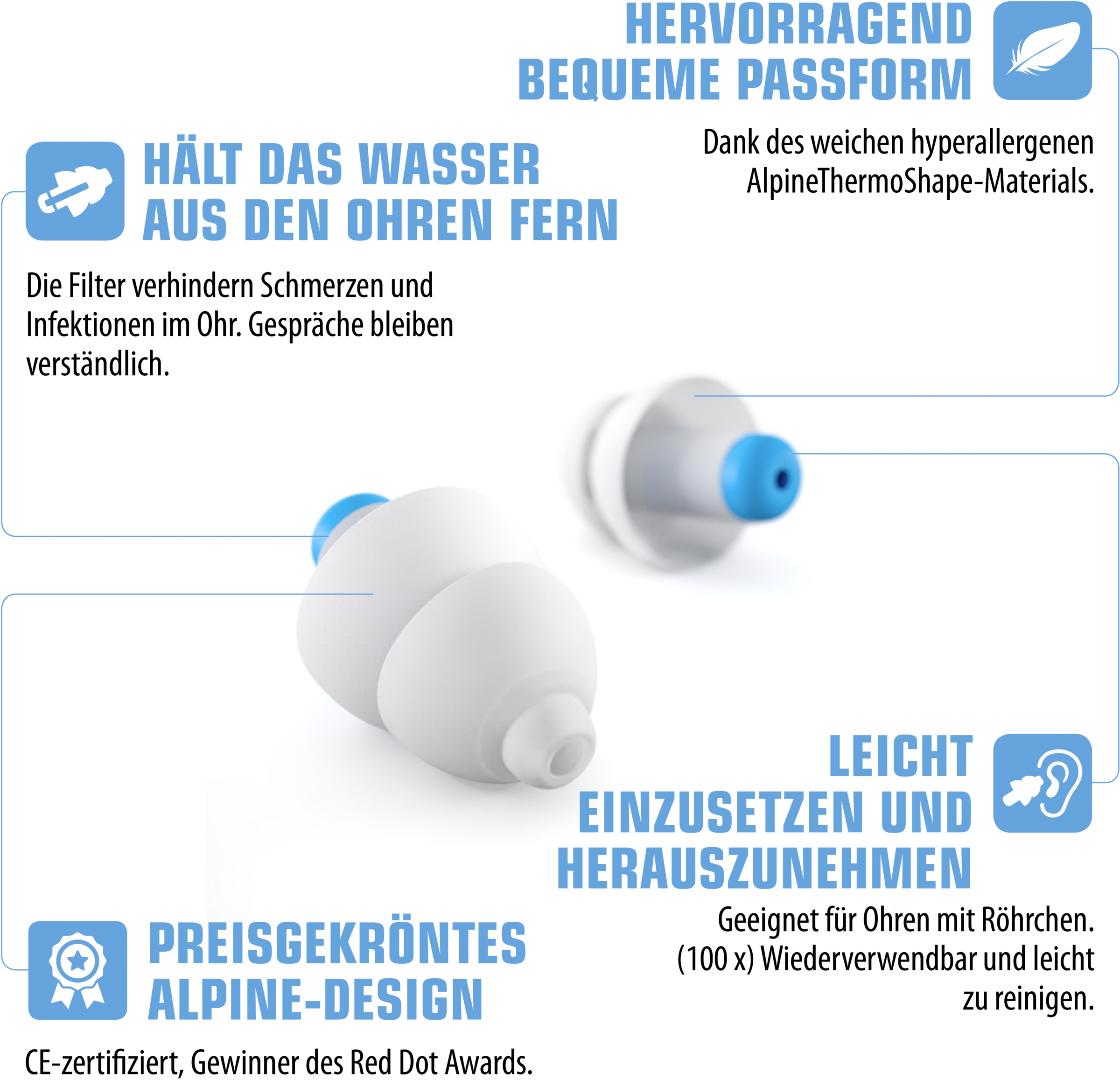 سدادات أذن SwimSafe 5