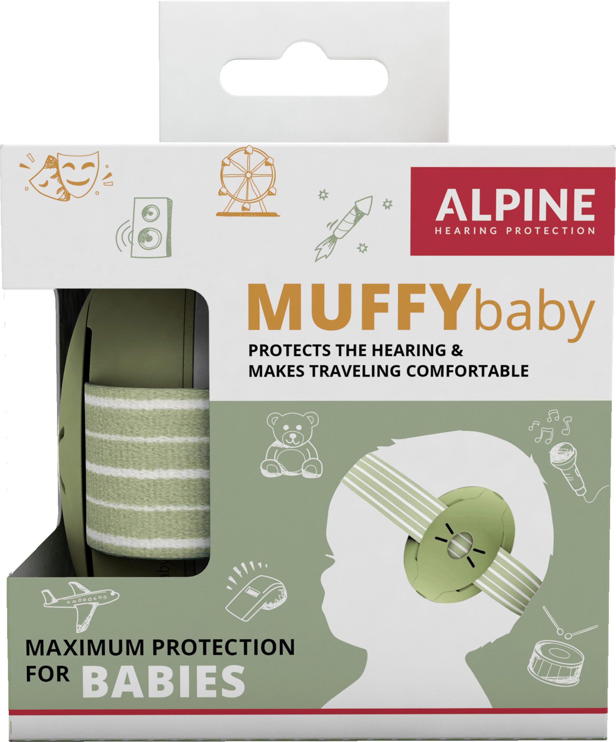 حماية الأذن Muffy Baby أخضر 2