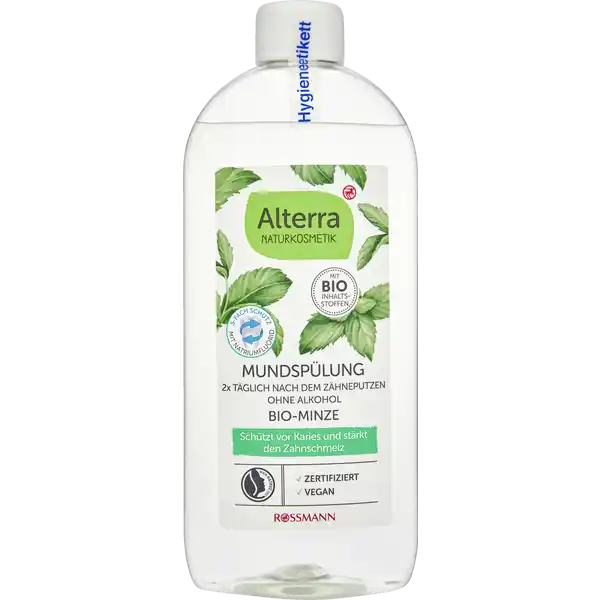 غسول فم بالنعناع العضوي