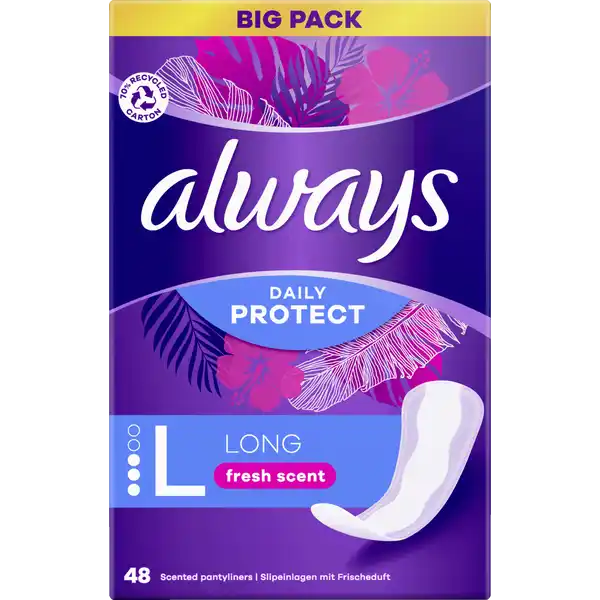 Daily Protect Slipeinlagen Long mit Frischeduft Big Pack