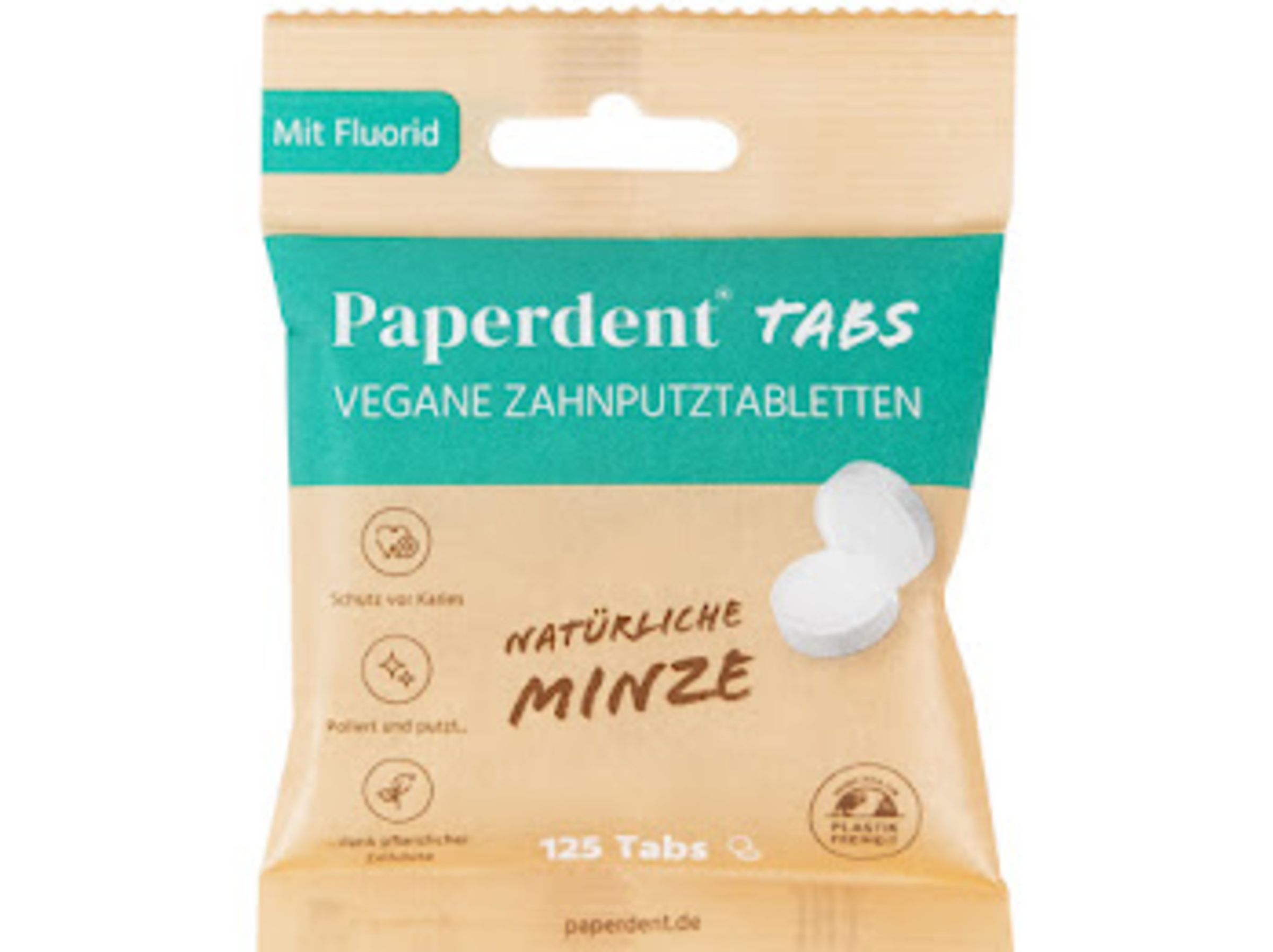 Paperdent Vegane Zahnputztabs Natürliche Minze