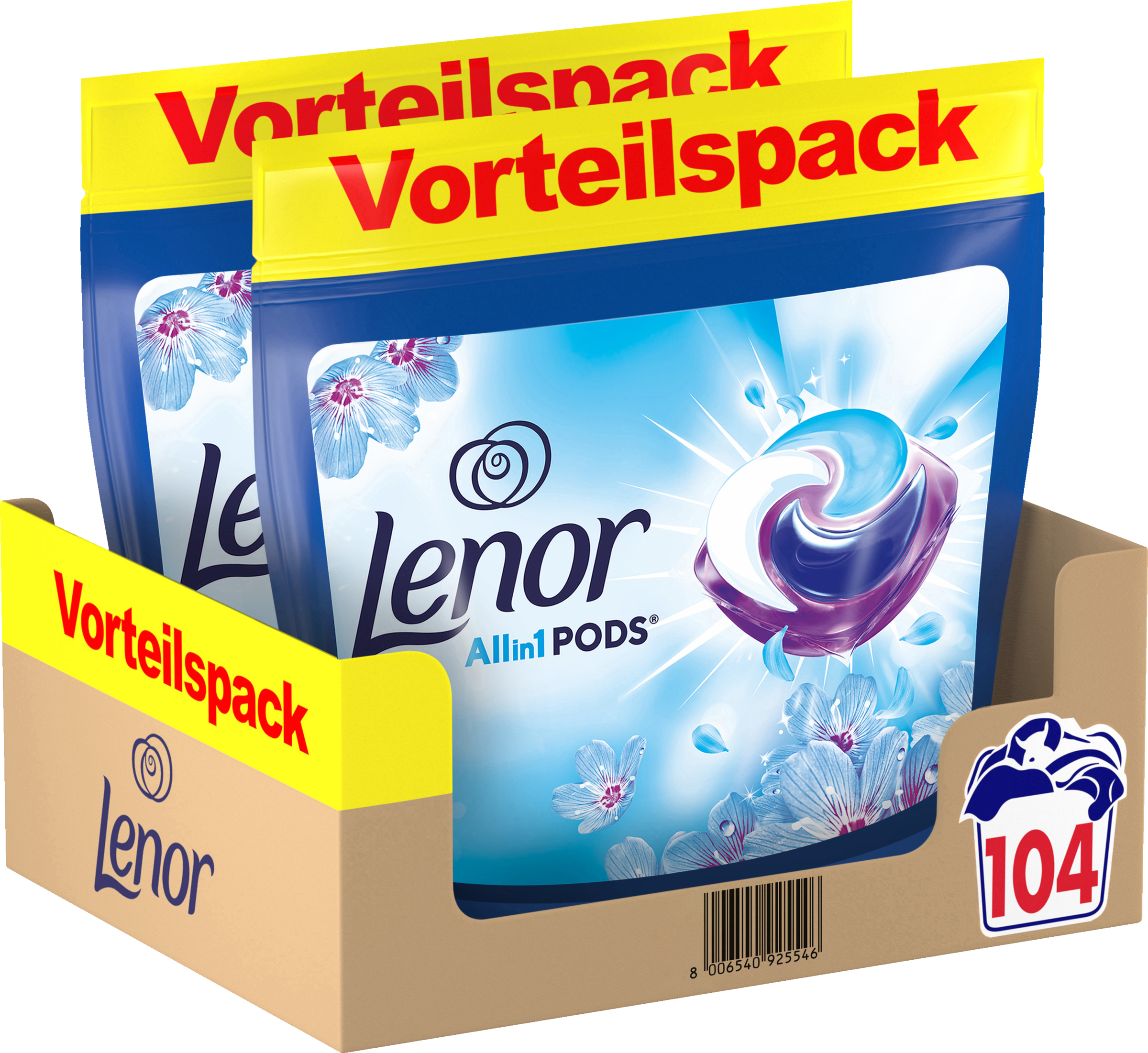 Vollwaschmittel All-in-1 Pods Aprilfrisch 104 WL