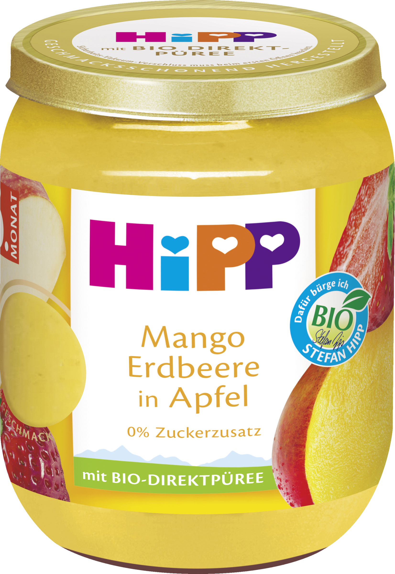HiPP Bio Mango Erdbeere in Apfel