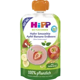 Bio für Kinder Hafer Smoothie Apfel Banane Erdbeere