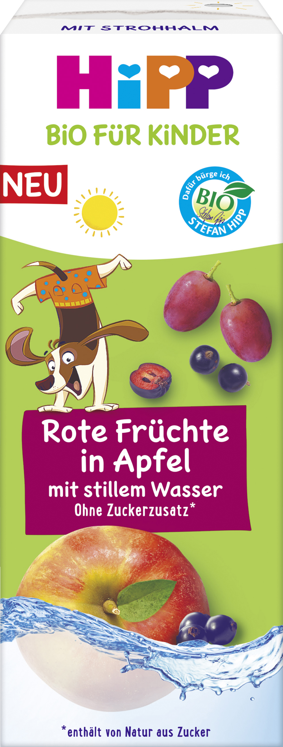 HiPP Bio für Kinder Rote Früchte in Apfel