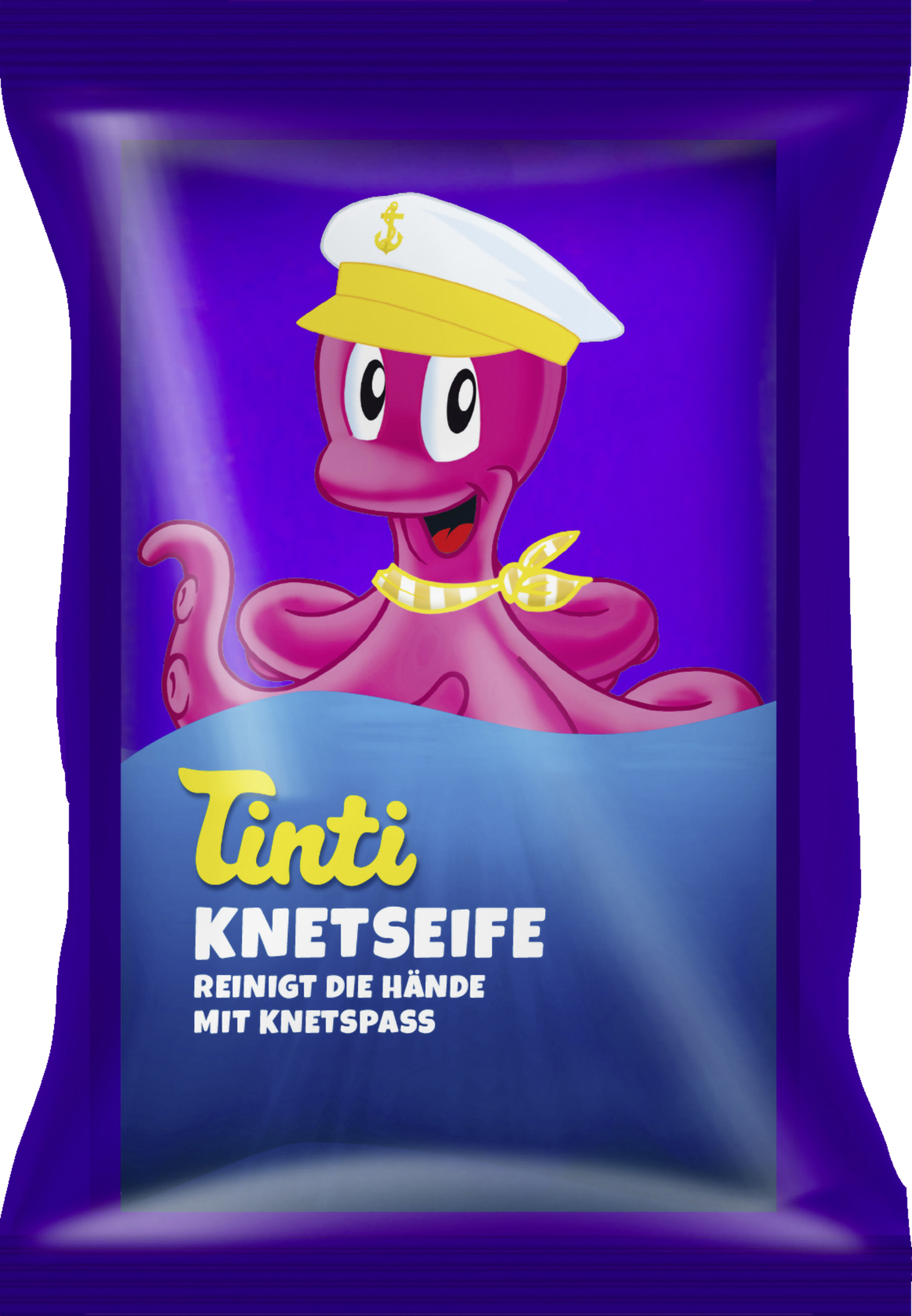 Tinti Knetseife gelb, grün, lila (Puk)