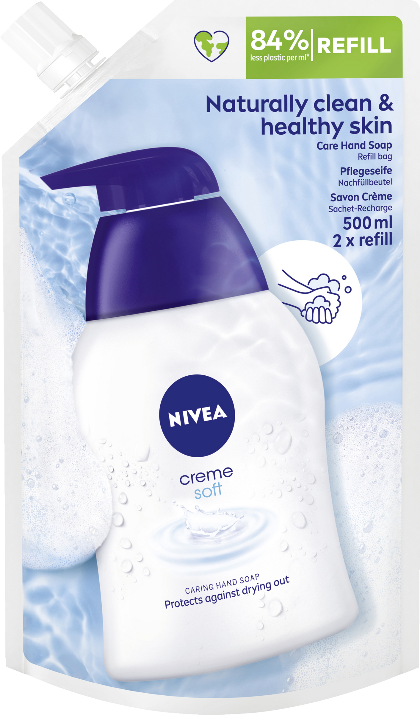 NIVEA Cremeseife Creme Soft Nachfüllbeutel