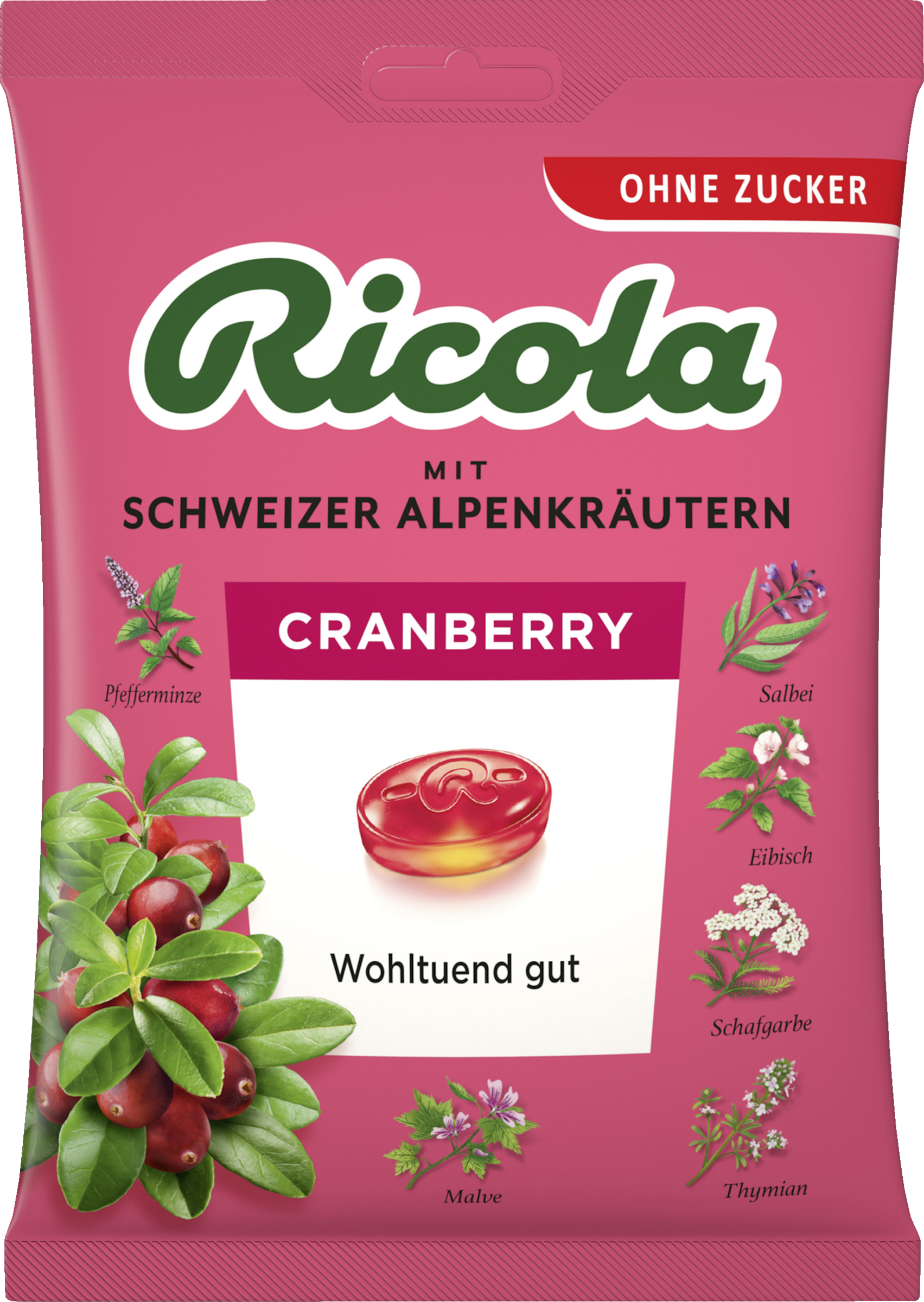 Ricola Cranberry Bonbons zuckerfrei 75g rossmann.de