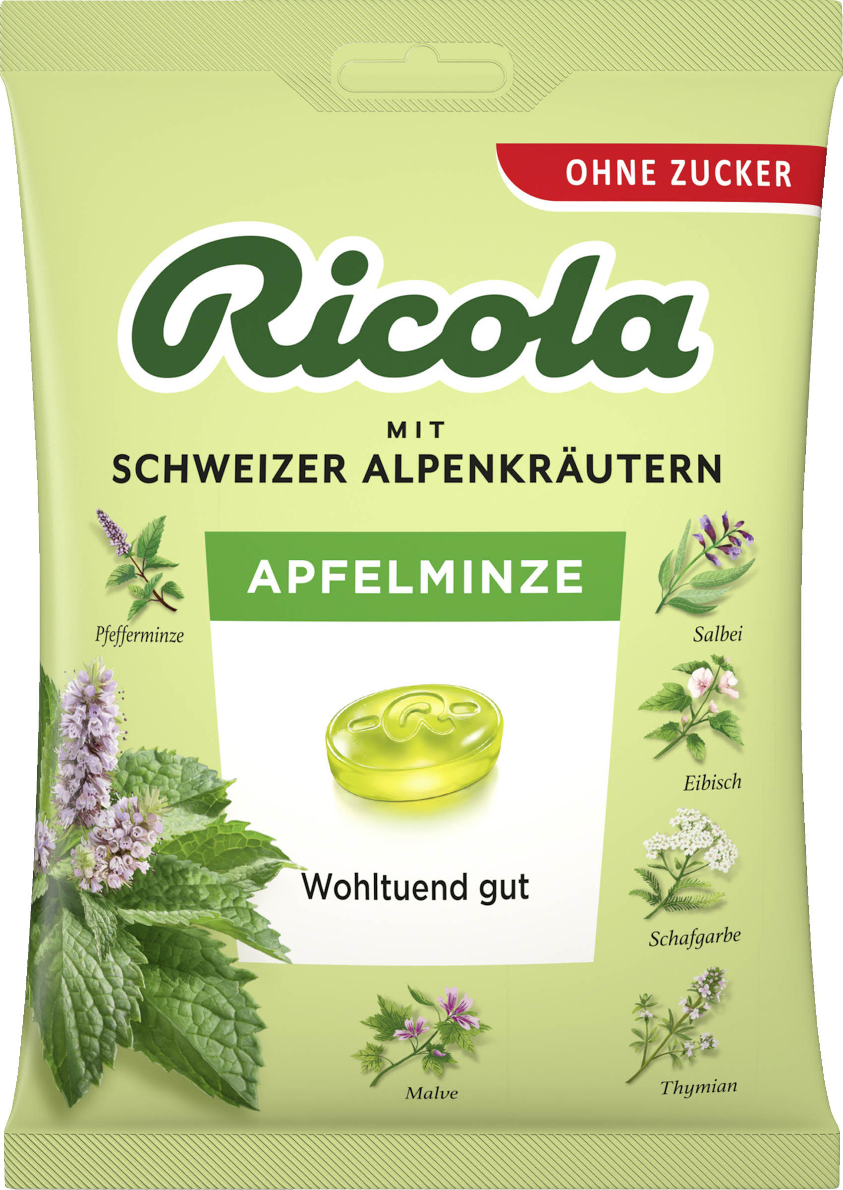 Ricola Apfelminze Bonbons zuckerfrei 75g rossmann.de
